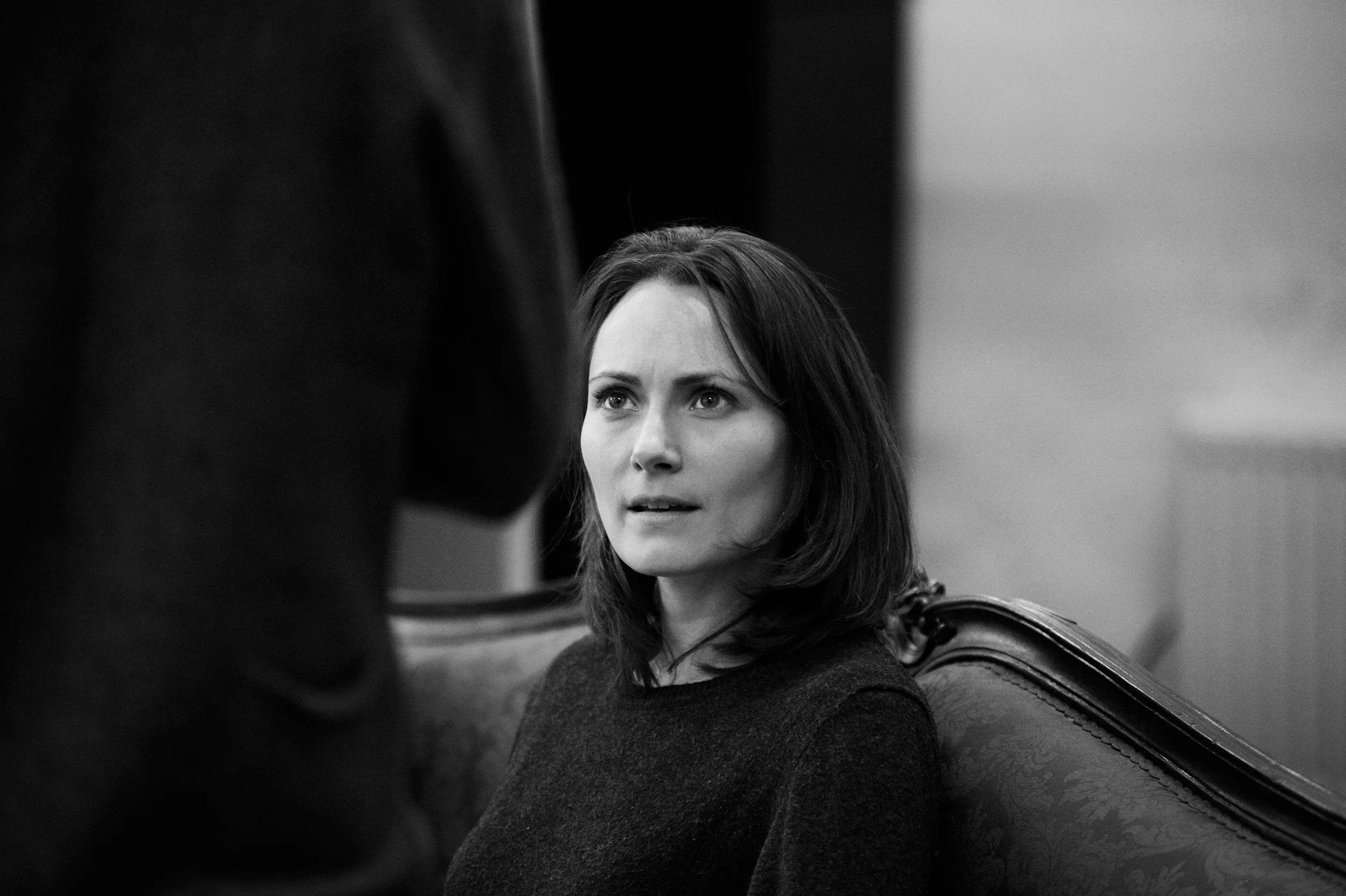 Production image of The Turn of the Screw at the Almeida Theatre by Nobby Clark, evoking suspense, mystery, and psychological tension.