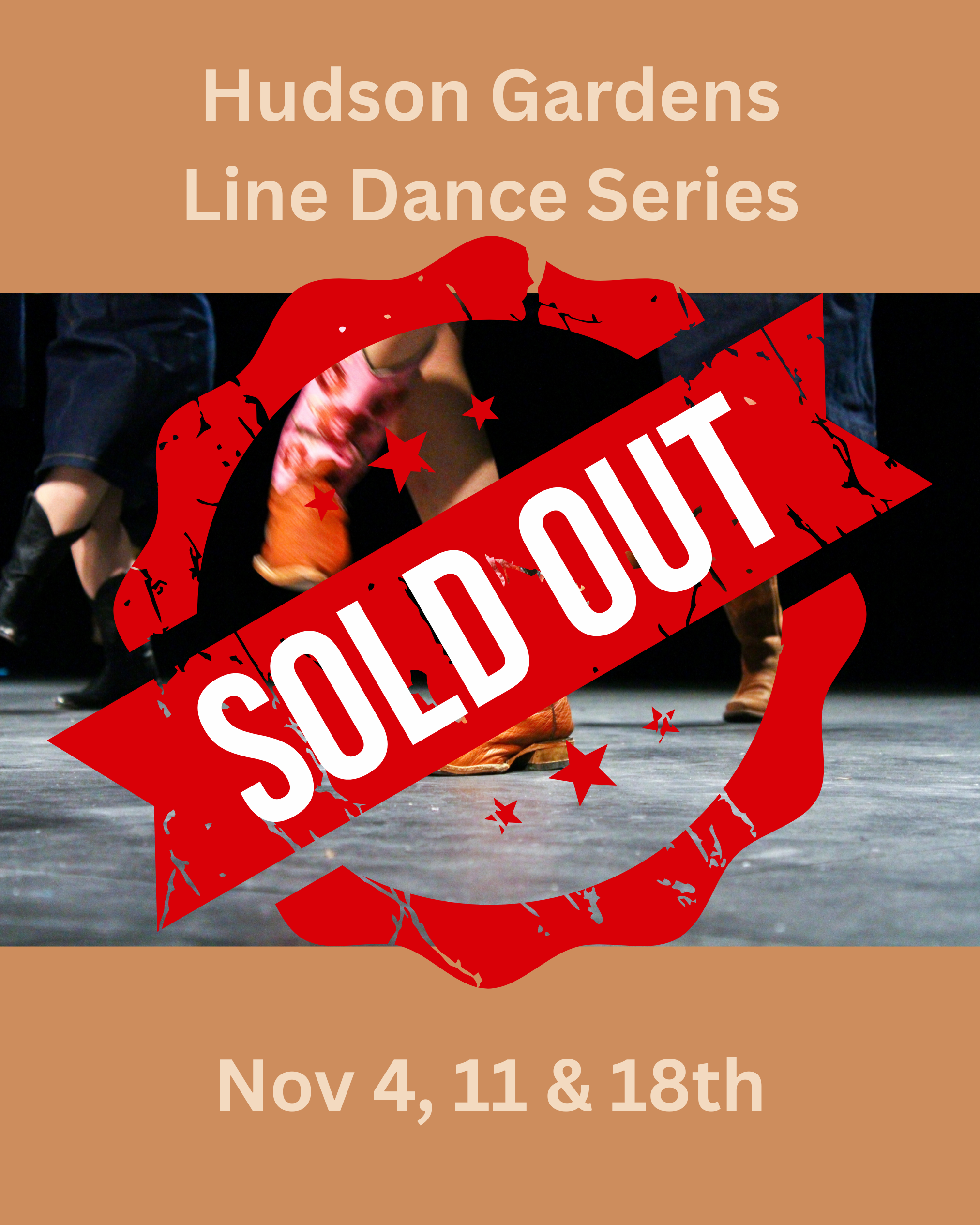 Hudson Gardens Line Dance Series - Nov 4, 11 &amp; 18th