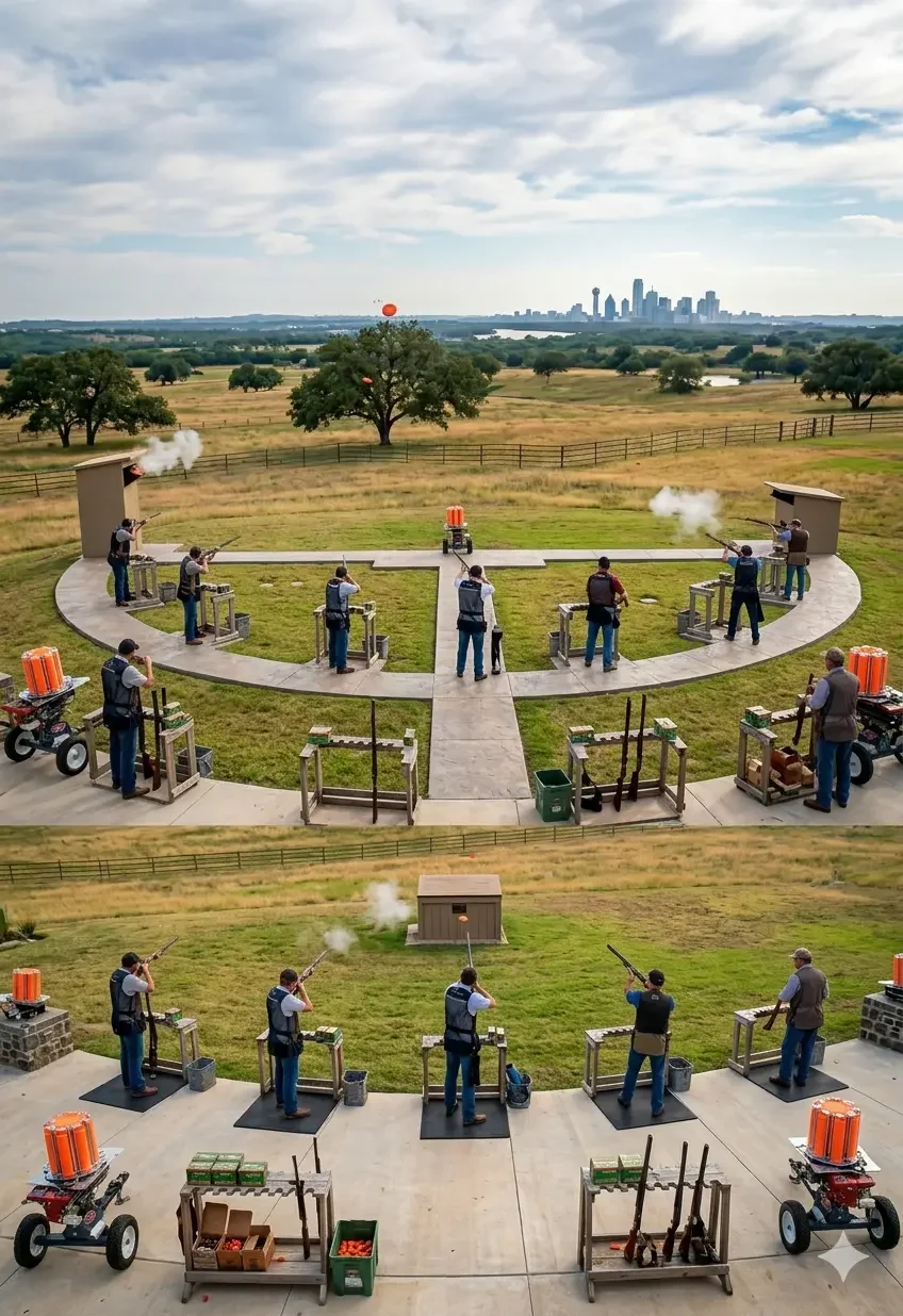 Skeet shooting at the Warner Reserve