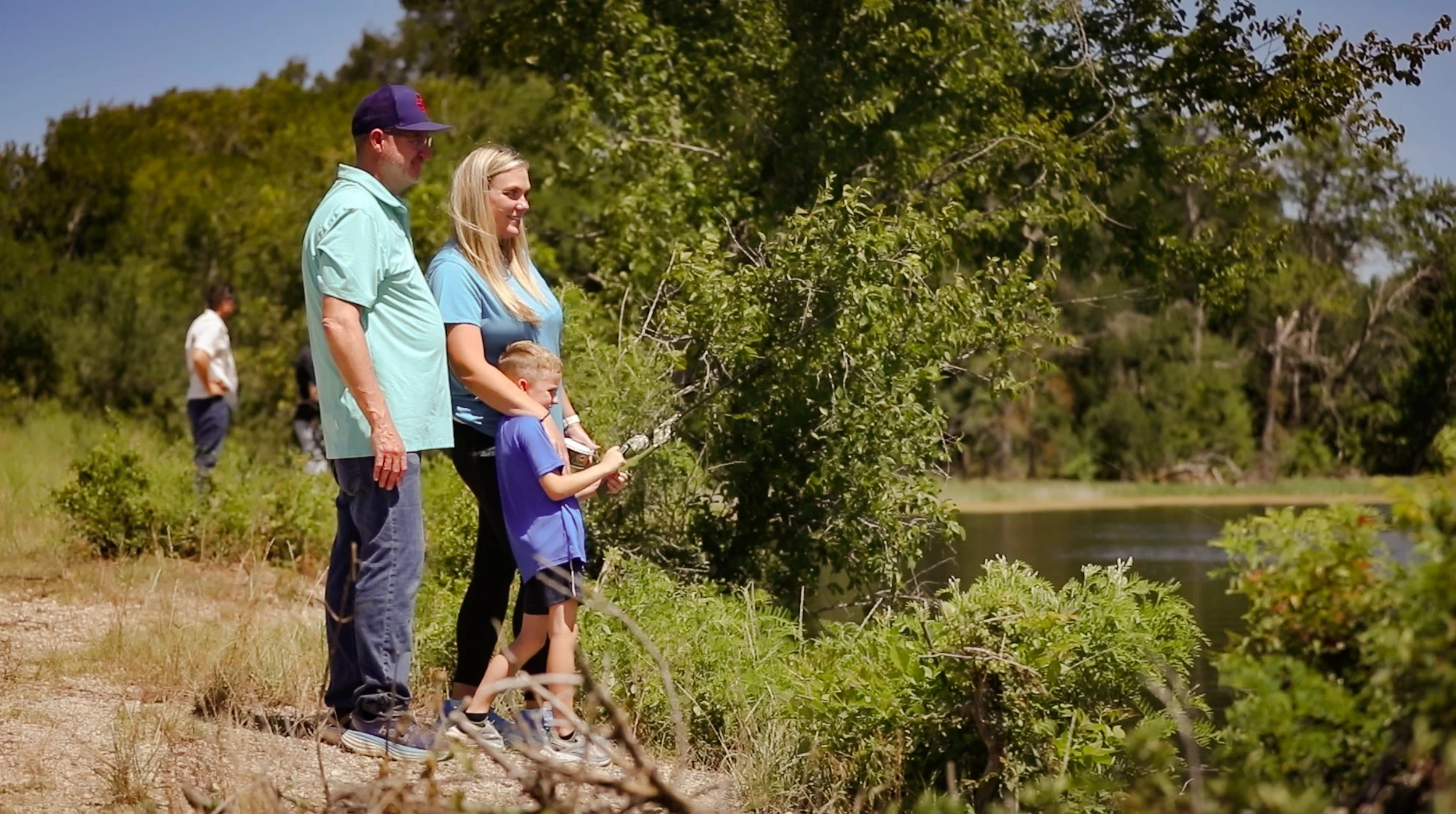 Family on the land