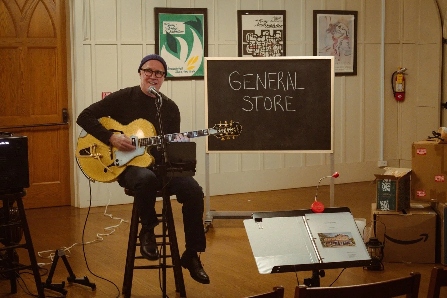 Live music before This Land Is Your Land. Thank you to these incredible musicians!