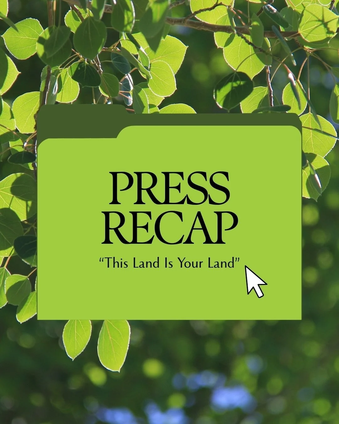 This Land Is Your Land in the press.
Grateful to the publications that helped amplify this story and the community that made these performances possible. 📰