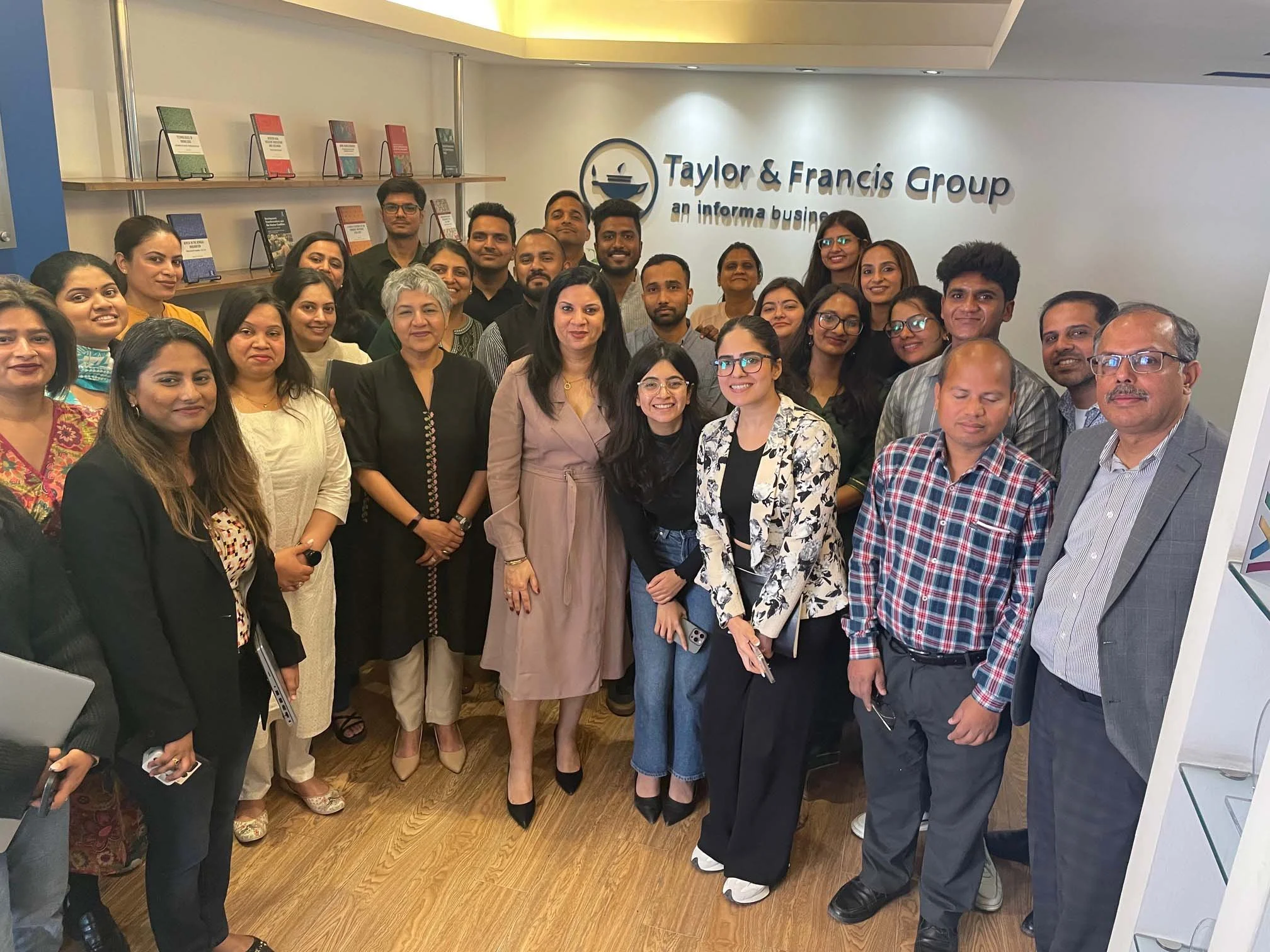 Group of employees from Taylor & Francis Group.