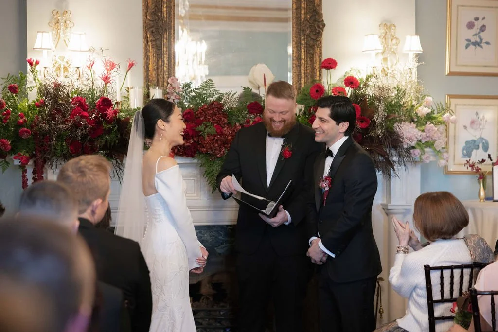 Sharon &amp; Geoffrey’s Moody Winter Wedding at The Morehead Inn in Charlotte, NC