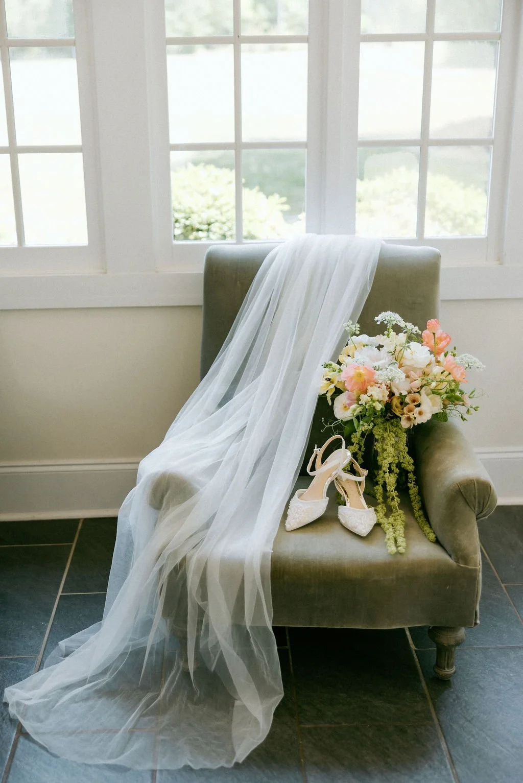 Garden-style wedding flowers at Morning Glory Farm