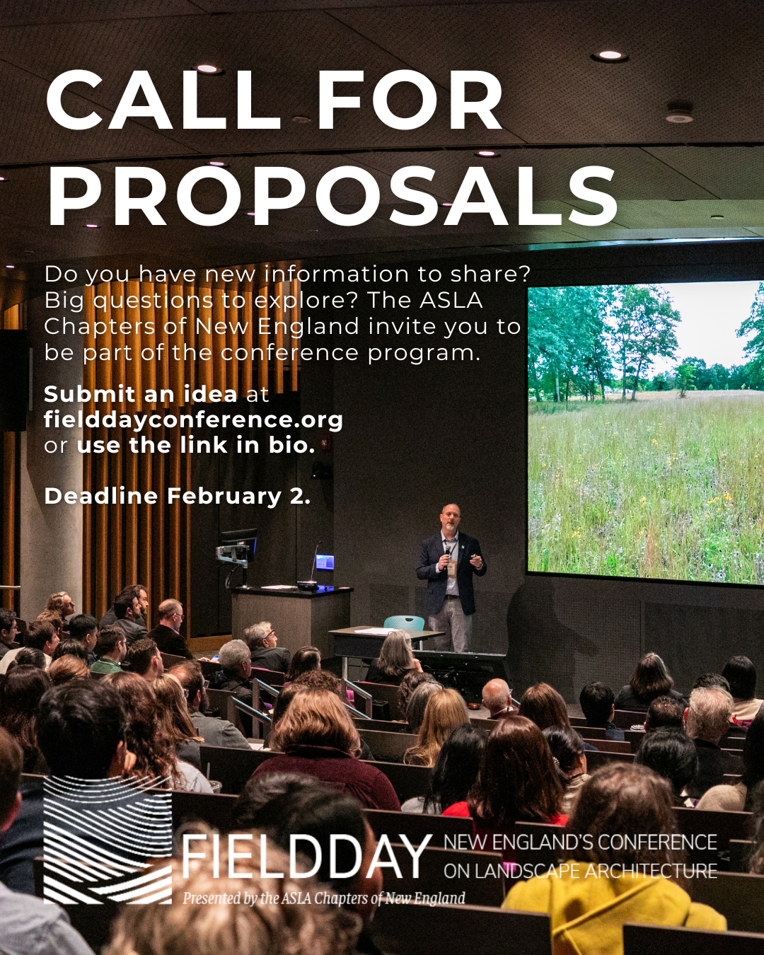 Fieldday 2026 Call for Proposals Deadline