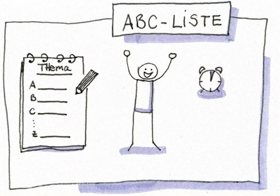 ABC-Listen: Wie du in 2 Minuten auf neue Ideen kommst