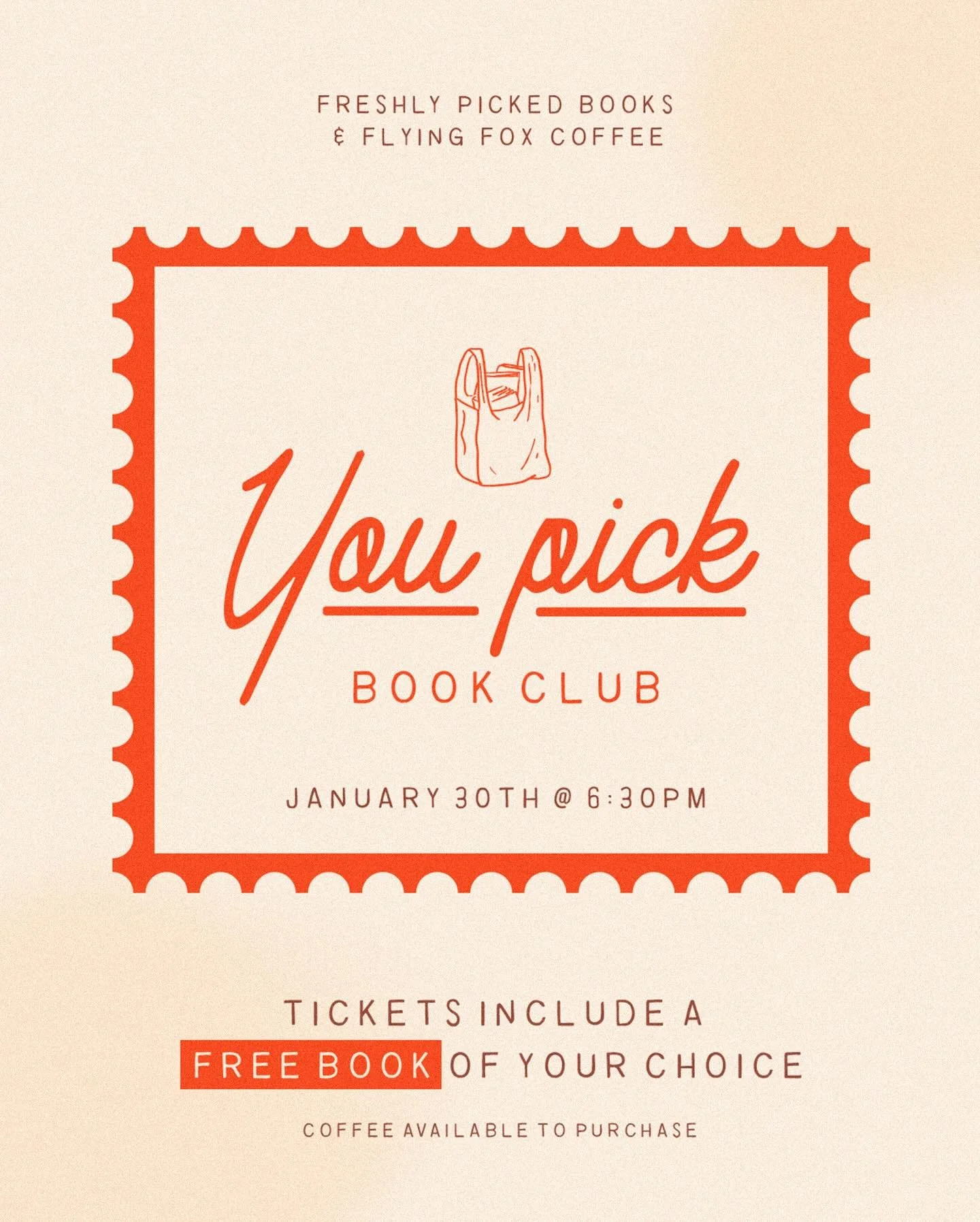 ANOTHA ONE 📢📢📢

We had so much fun the first time around, that we&rsquo;re having our second You Pick Book Club later this month at @flyingfox.coffee in Greer!

➡️Purchase tickets at the link in our bio⬅️

How it works:
✨Each ticket includes a FRE