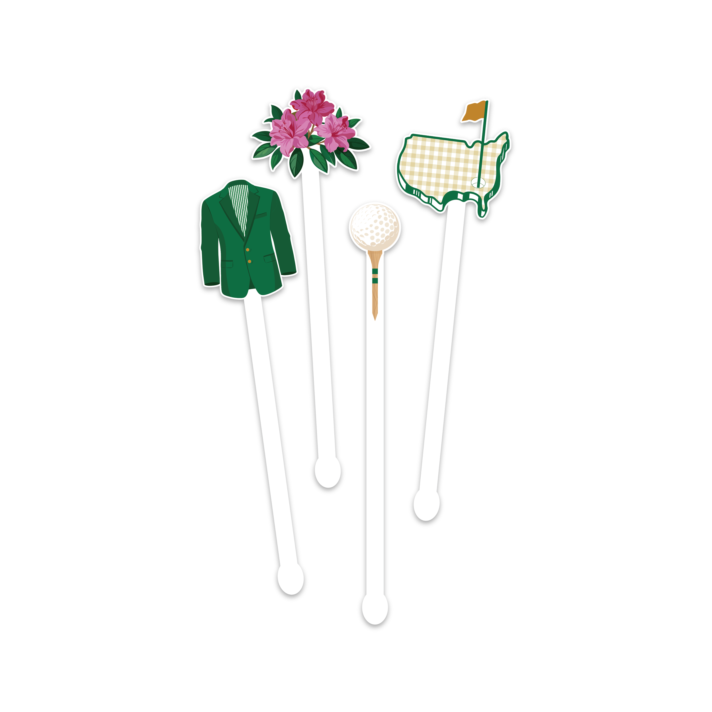 Masters Inspired Acrylic Stir Sticks