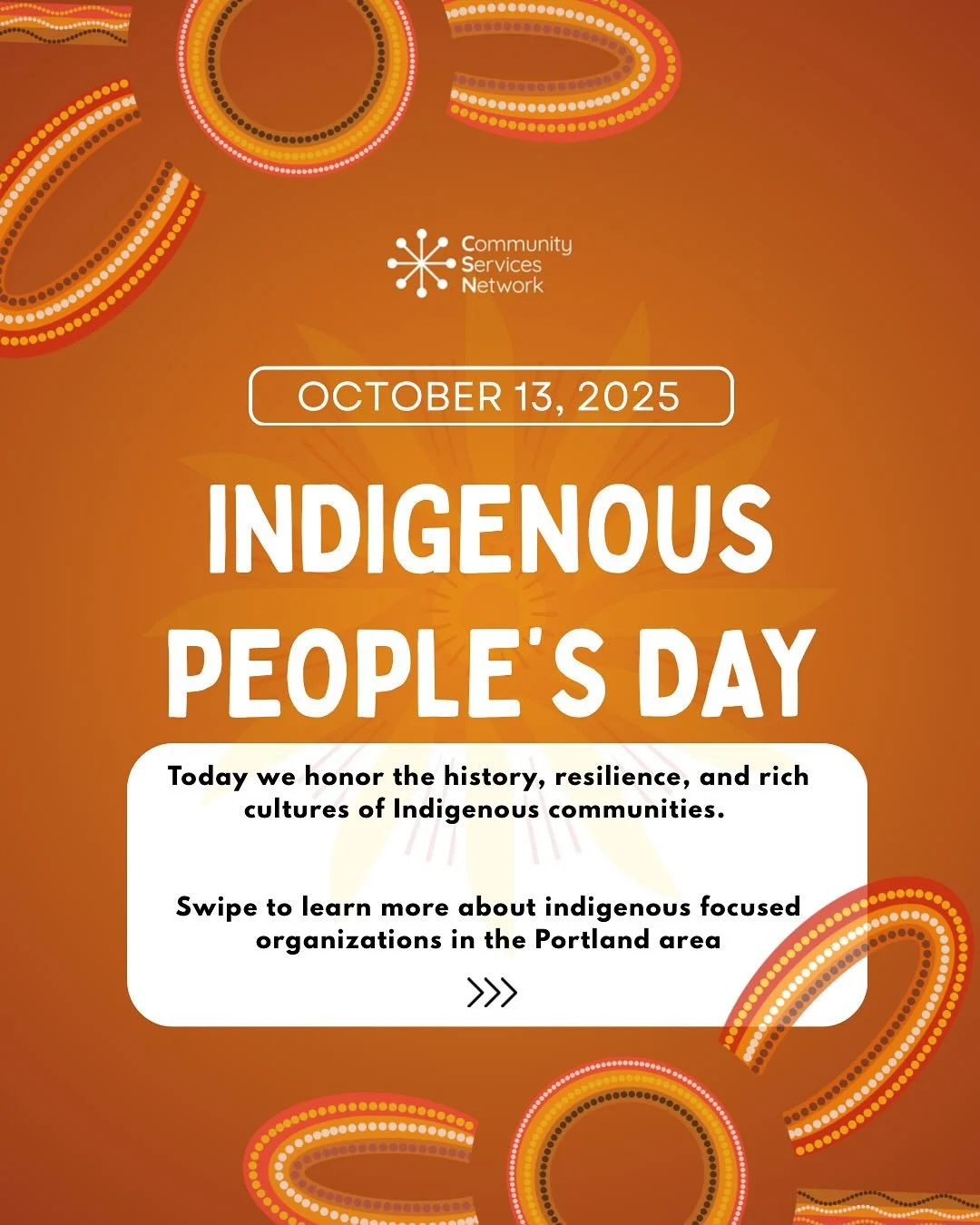 Today we honor Indigenous People&rsquo;s Day! Check out these indigenous focused organizations in our area. Thank you for all the work you do! 💖 @naya_pdx @nara_nw_ @nwnativechamber @fgcpdx 

Did we miss anyone? Tag them in the comments!