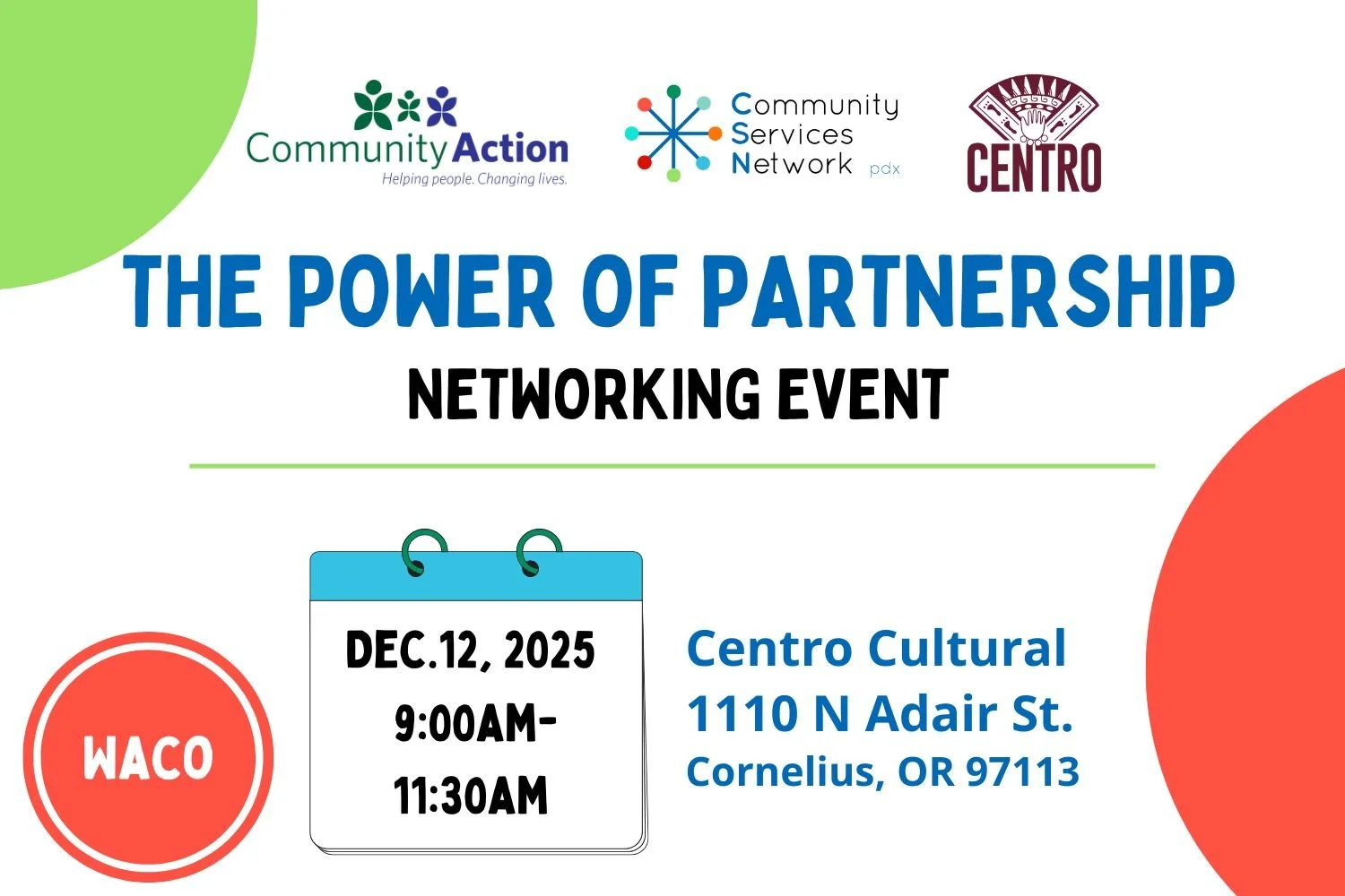 Networking Events — Community Services Network