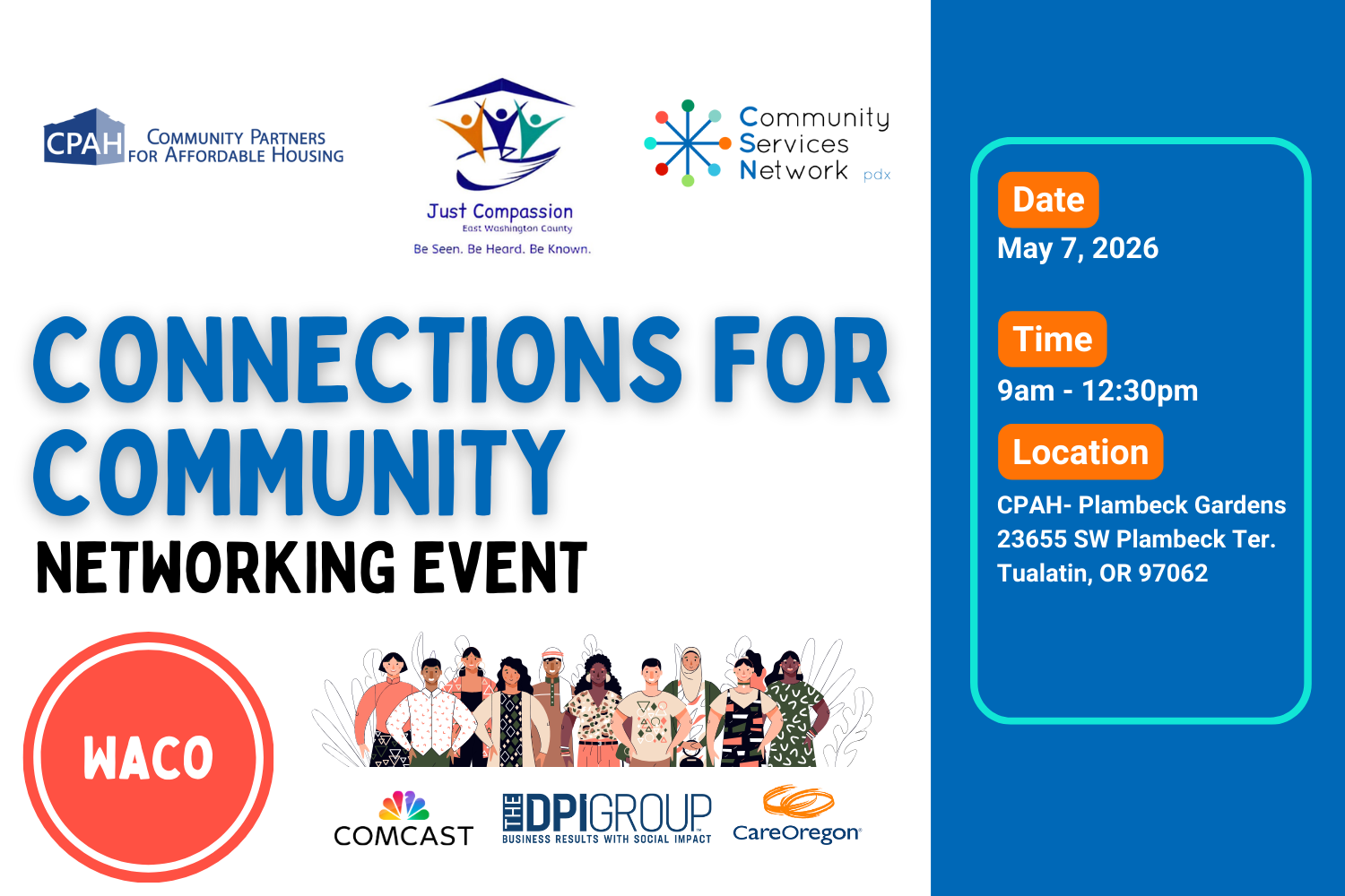 Connections For Community Washington County Networking event