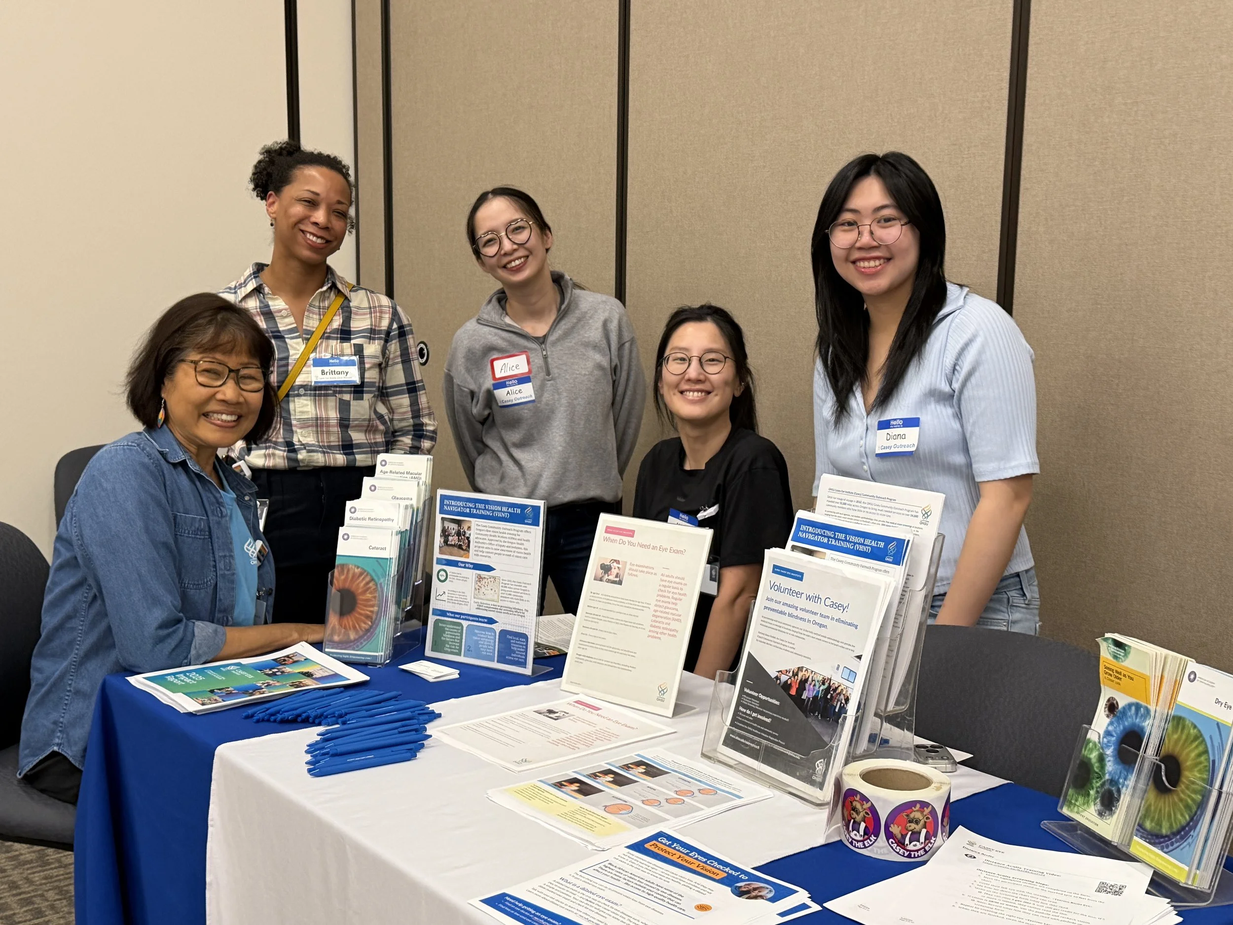 Staff members at nonprofit networking event