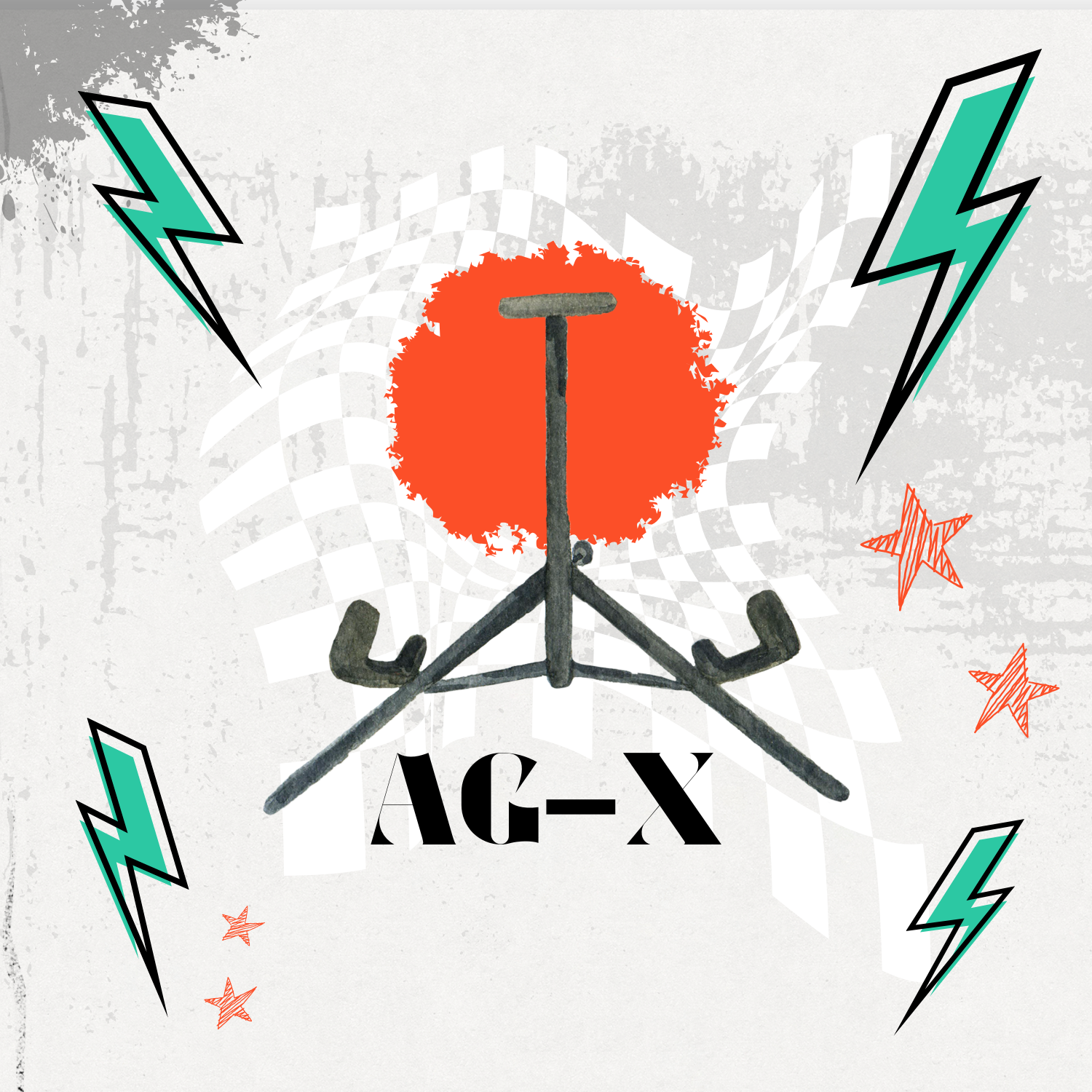 Empty guitar stand symbolizing Air Guitar fundraiser for Free Guitars 4 Kids