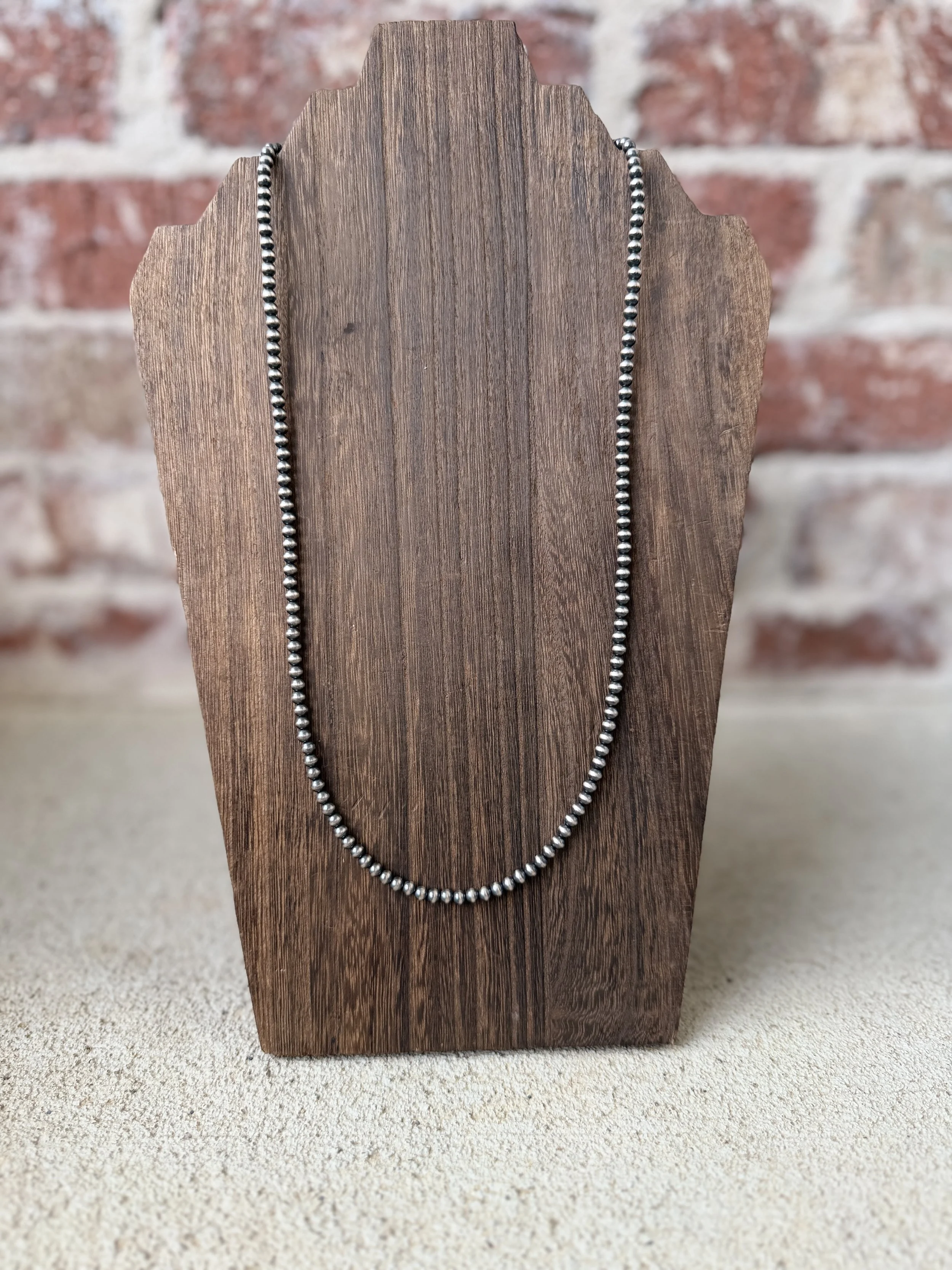 24” 4mm Navajo Pearls