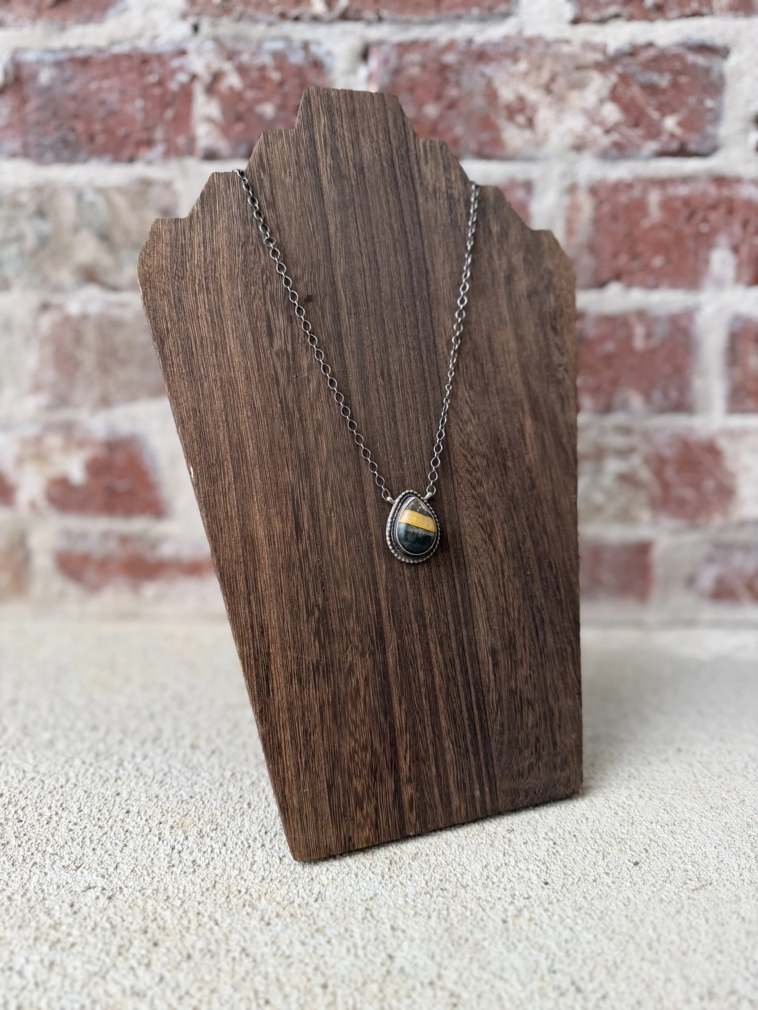 Bumble Bee Jasper Necklace