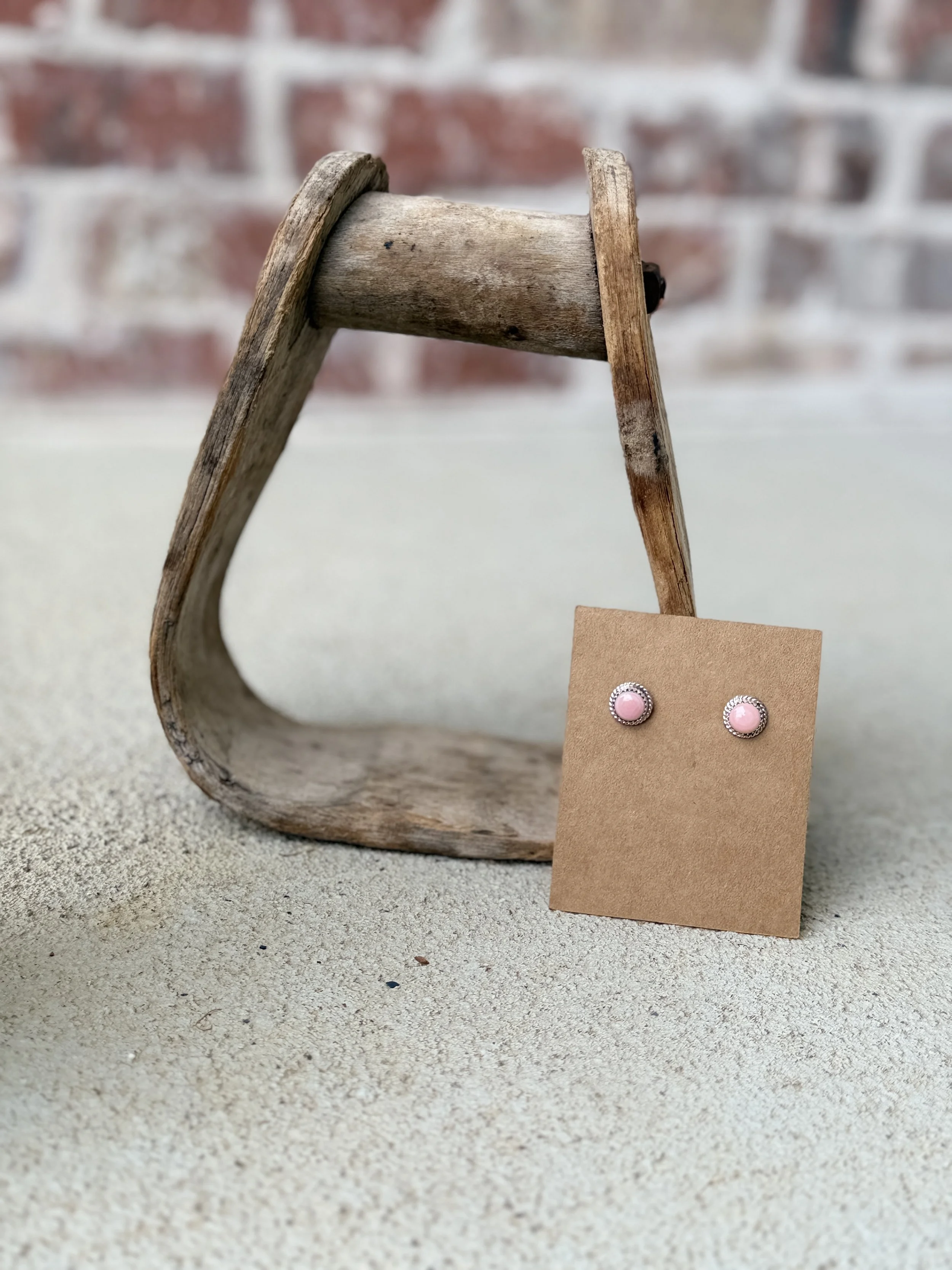 Pink Conch Earrings