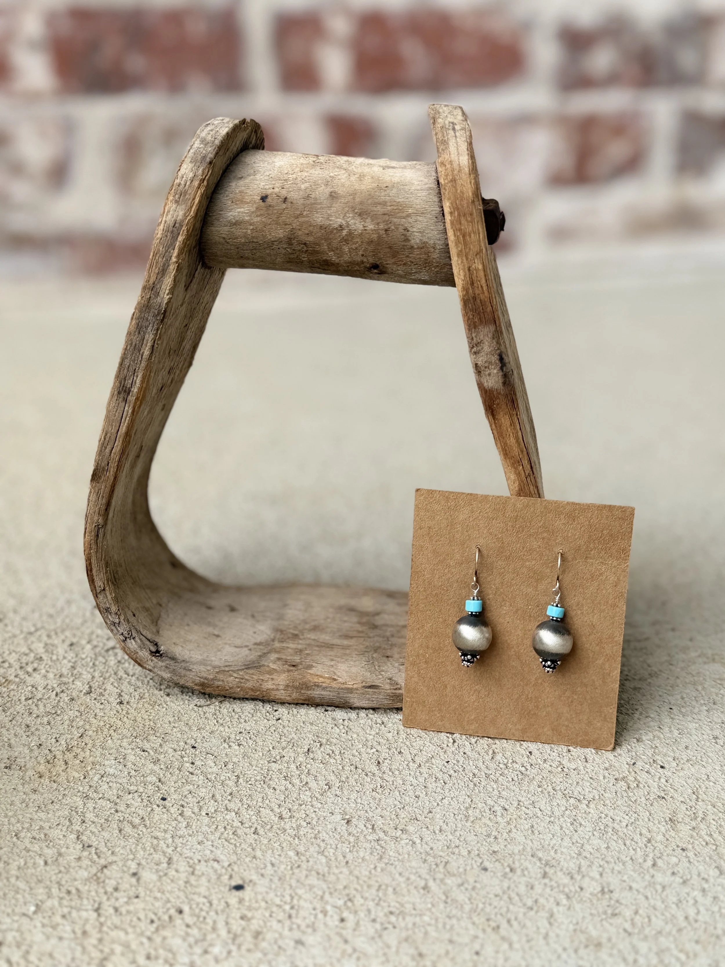 Pearl Turquoise Earrings