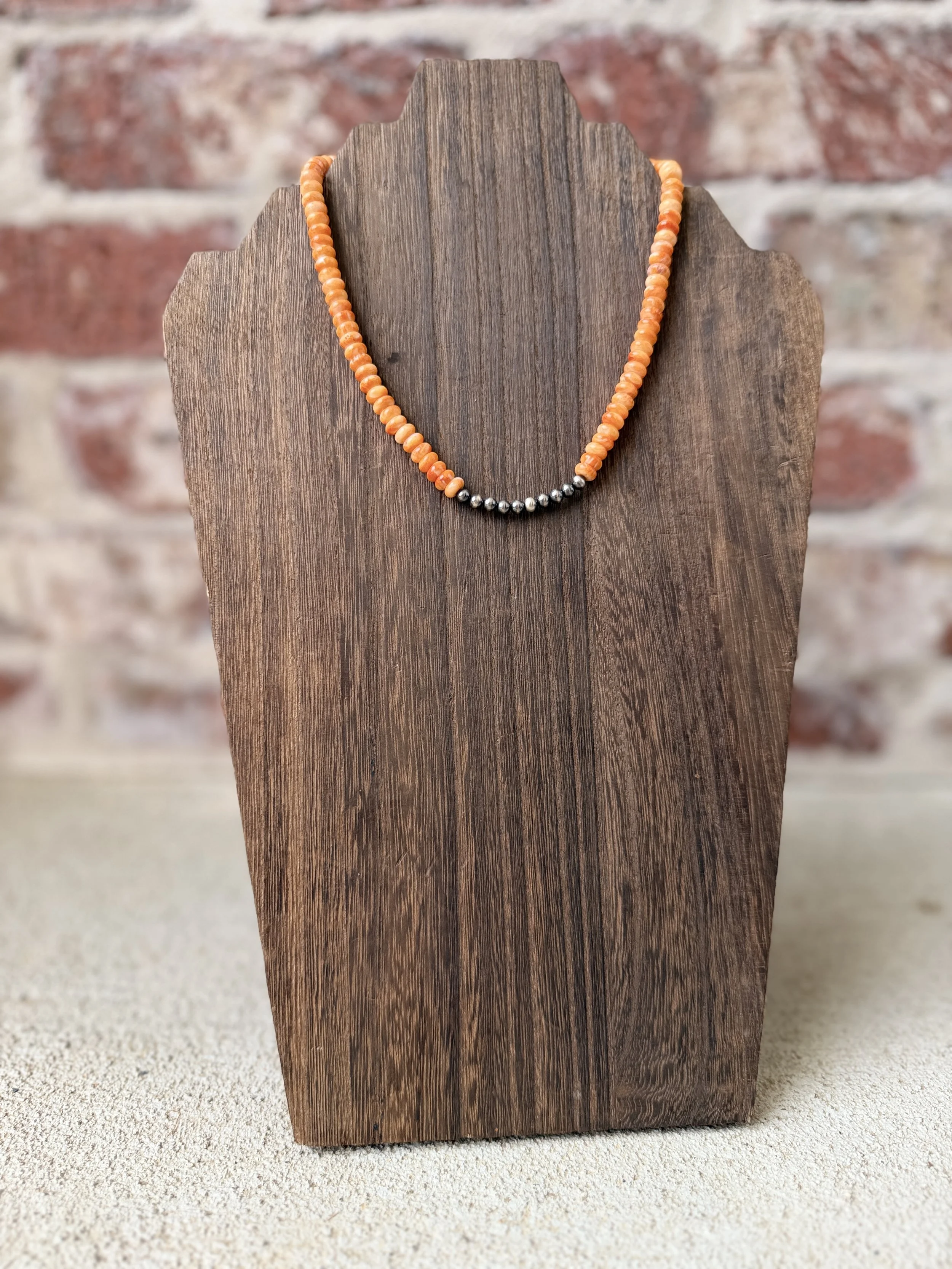 14" Orange Spiny w/ Pearls