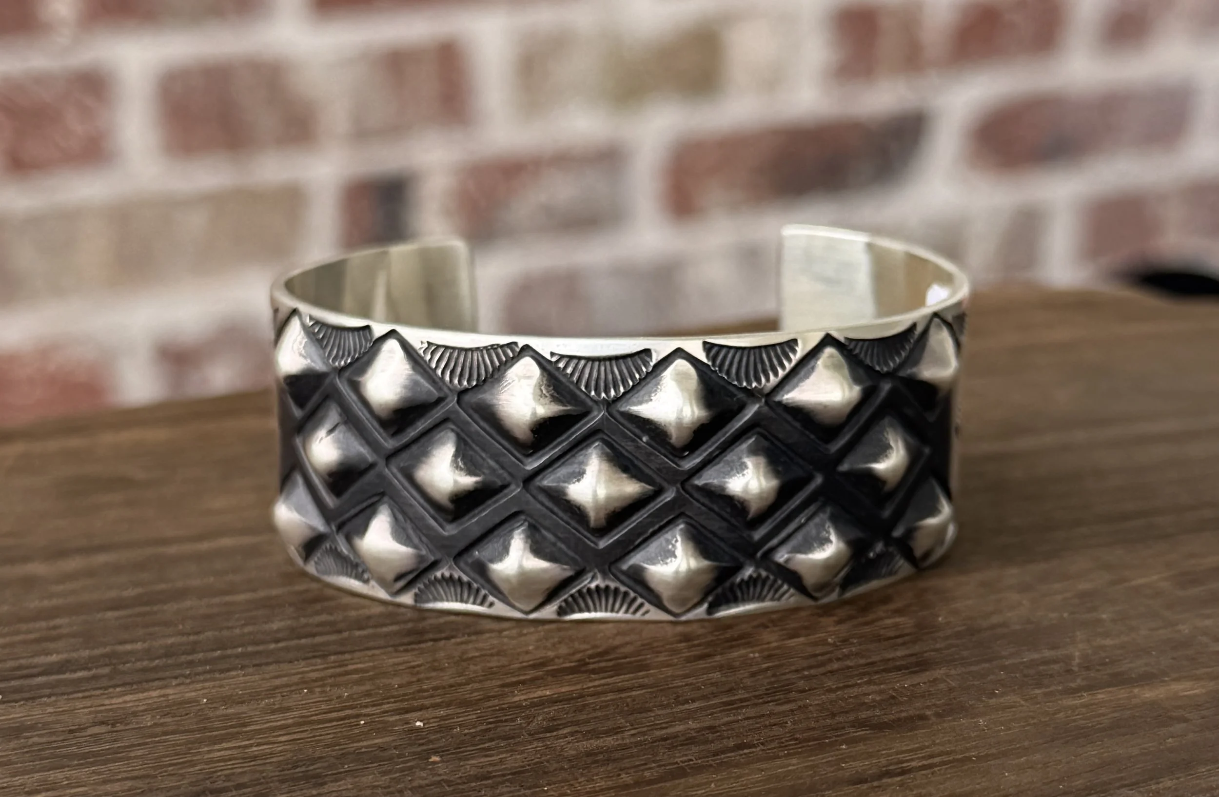 1" Wide Sterling Silver Cuff 6 1/2 around