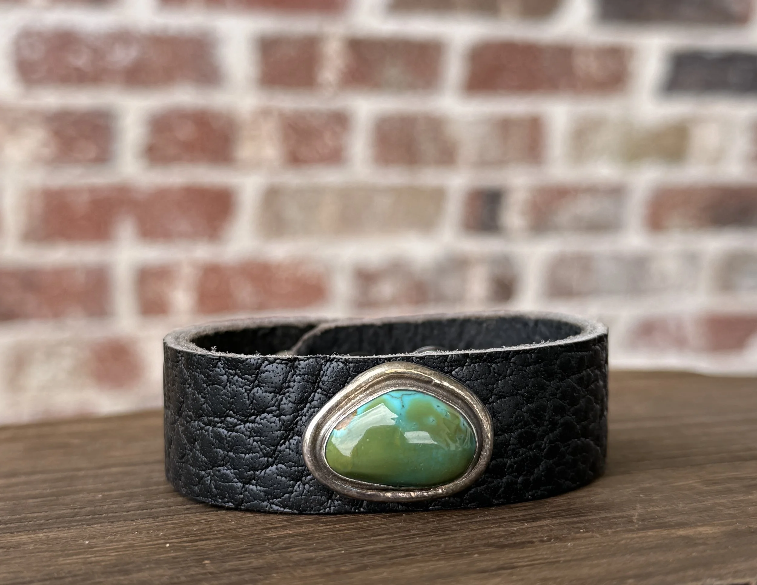 Green Kingman Leather Bracelet