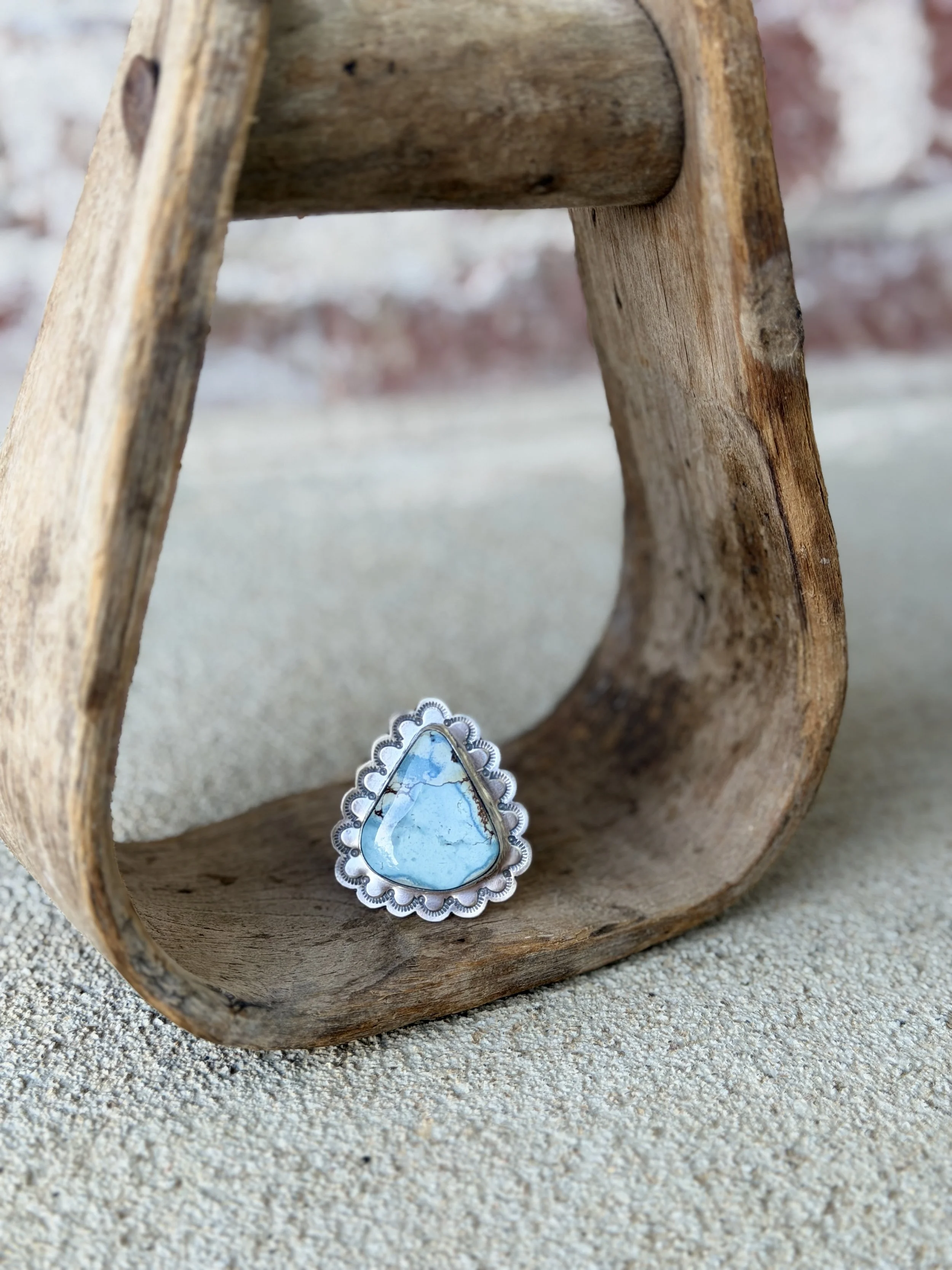 Golden Hills Pear Adjustable Ring