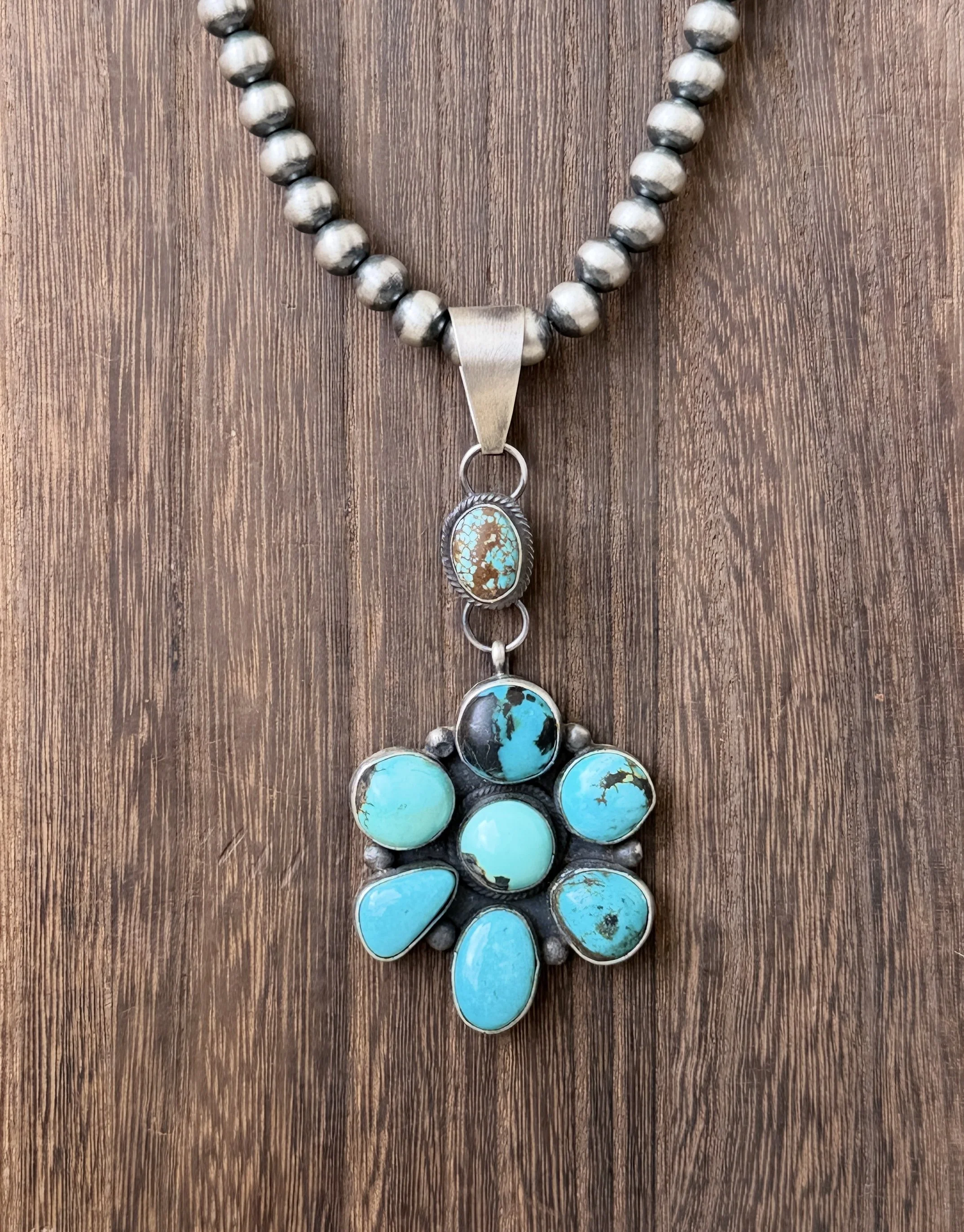 Multi Stone Turquoise Pendant