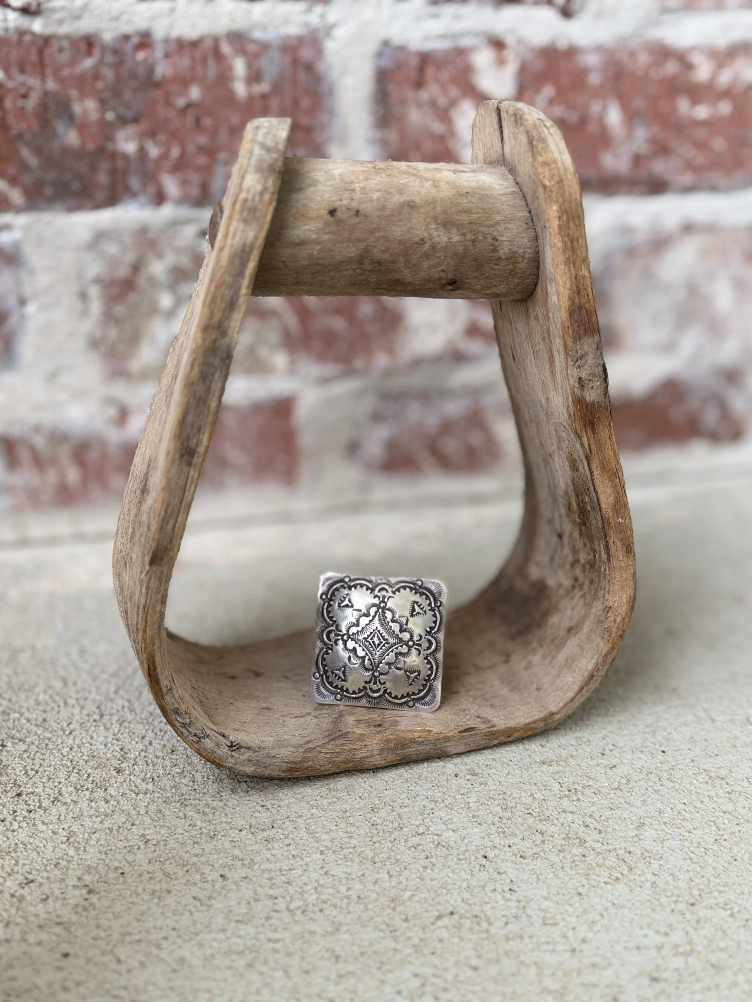 Sterling Silver Square Ring Adjustable