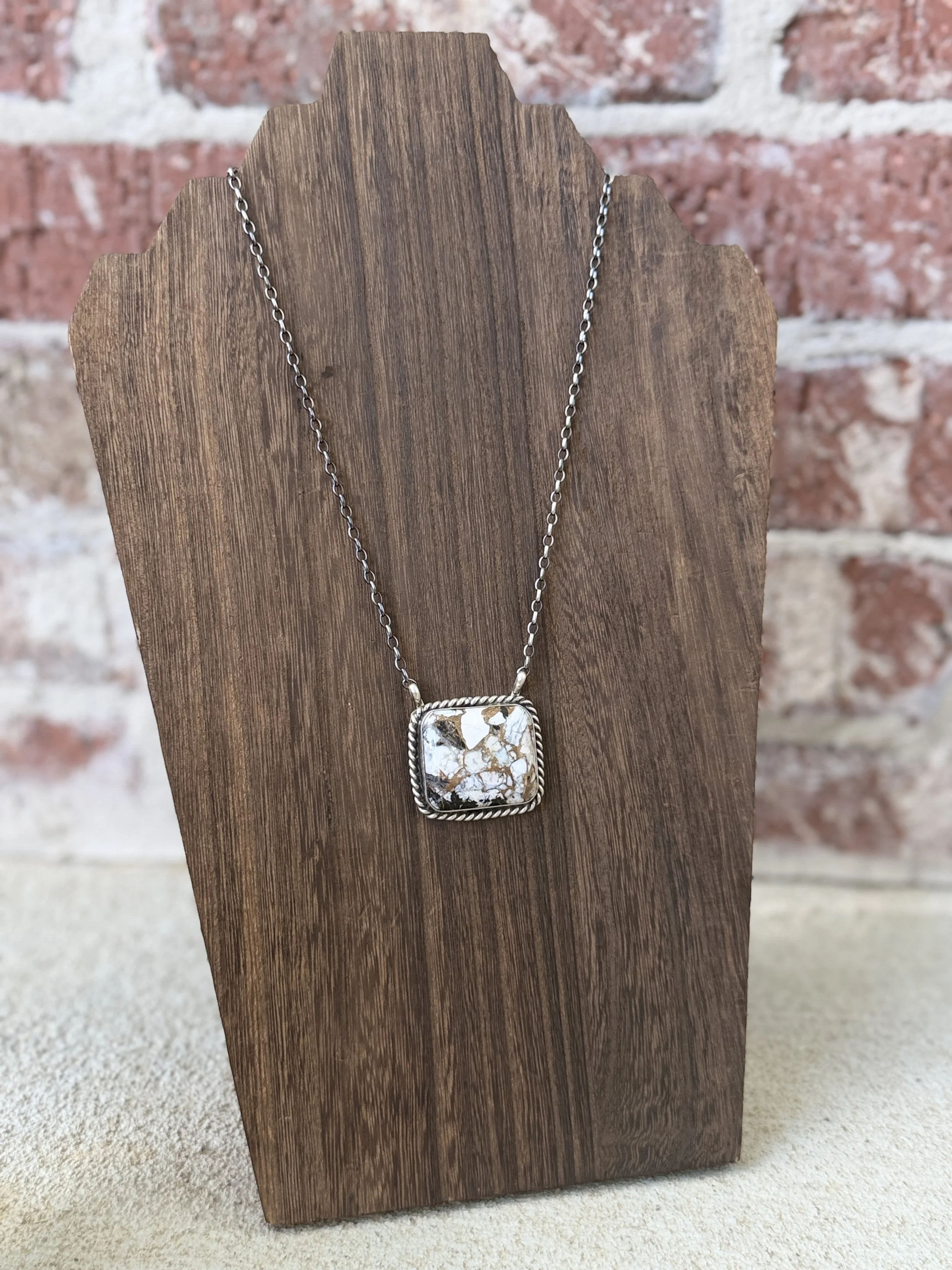 Buffalo Copper Bar Necklace 18"