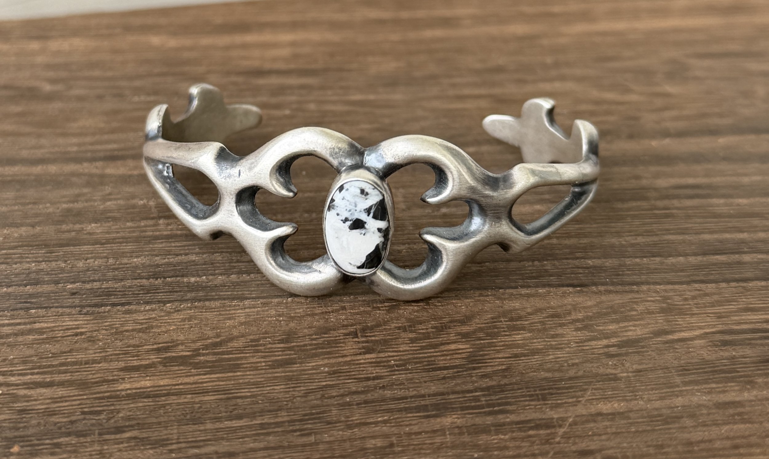 Navajo Handmade White Buffalo Bracelet