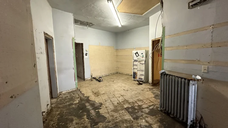 Freehold NJ commercial base build-out under construction