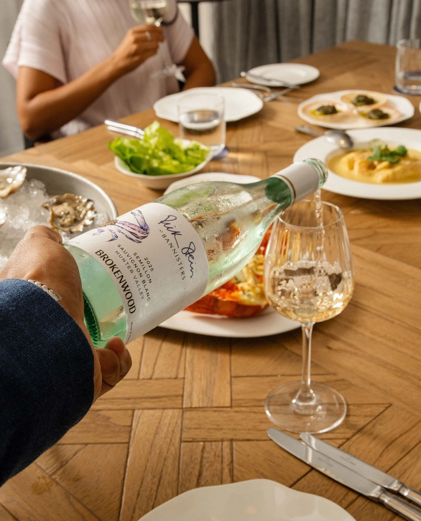 Our favourite drop, naturally. The Brokenwood &lsquo;Rick Stein&rsquo; Semillon Sauvignon Blanc was made to sit alongside seafood classics, with bright, fresh flavours that feel right at home by the coast.⁠
⁠
#RickSteinAtCoogeeBeach #BrokenwoodWines 