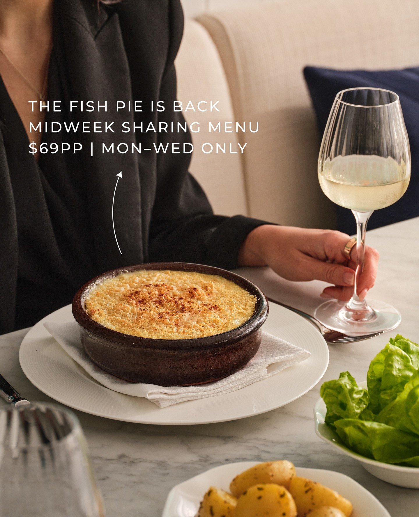 Six dishes, one table, three nights a week.⁠
⁠
Our new Monday to Wednesday sharing menu is built for a proper night out - Proven&ccedil;al fish soup and Pipis XO to start, Rick's famous Newlyn Fish Pie and Indonesian seafood curry to share, then stea