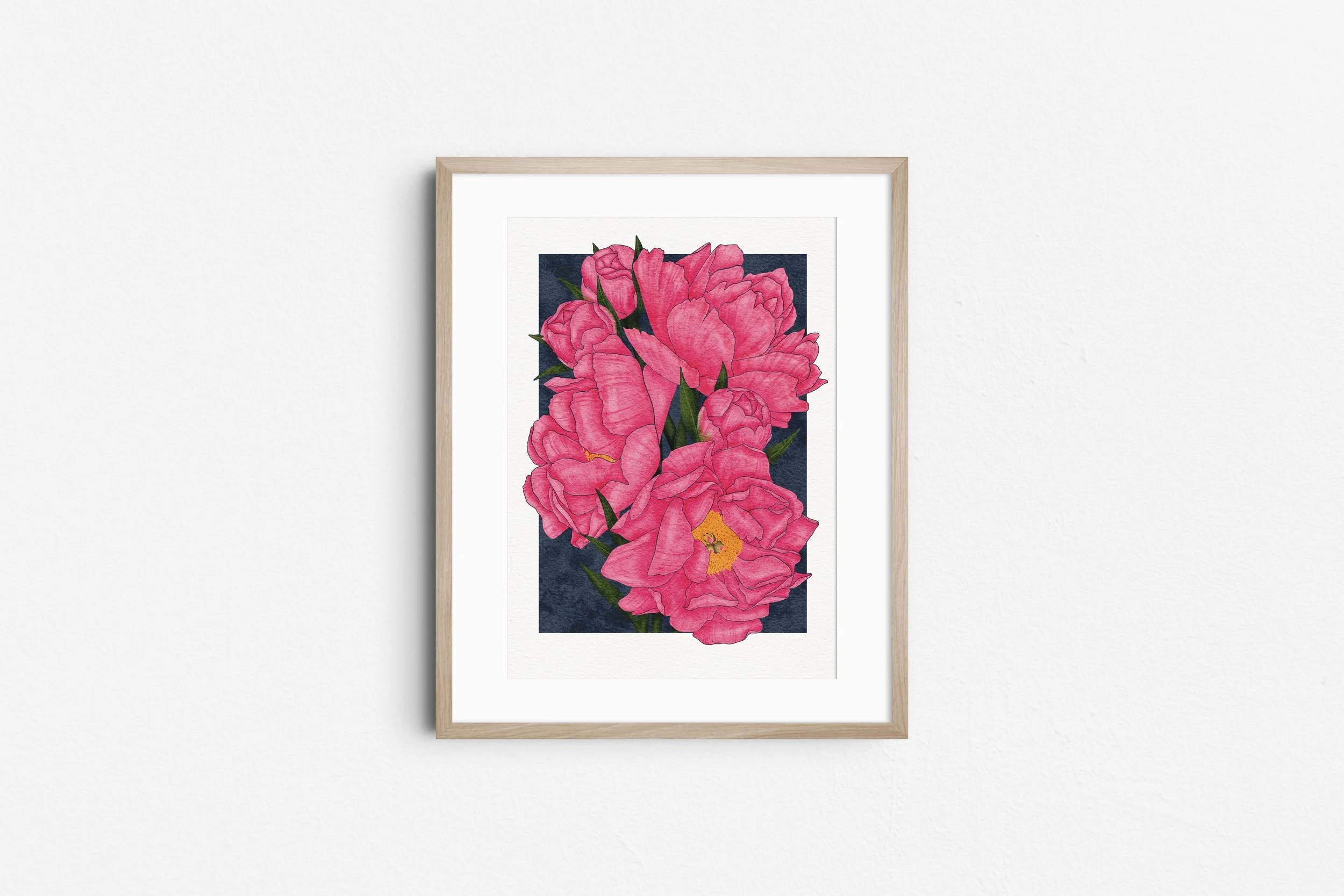 Karl Rosenfield Peonies - Botanical Art Print