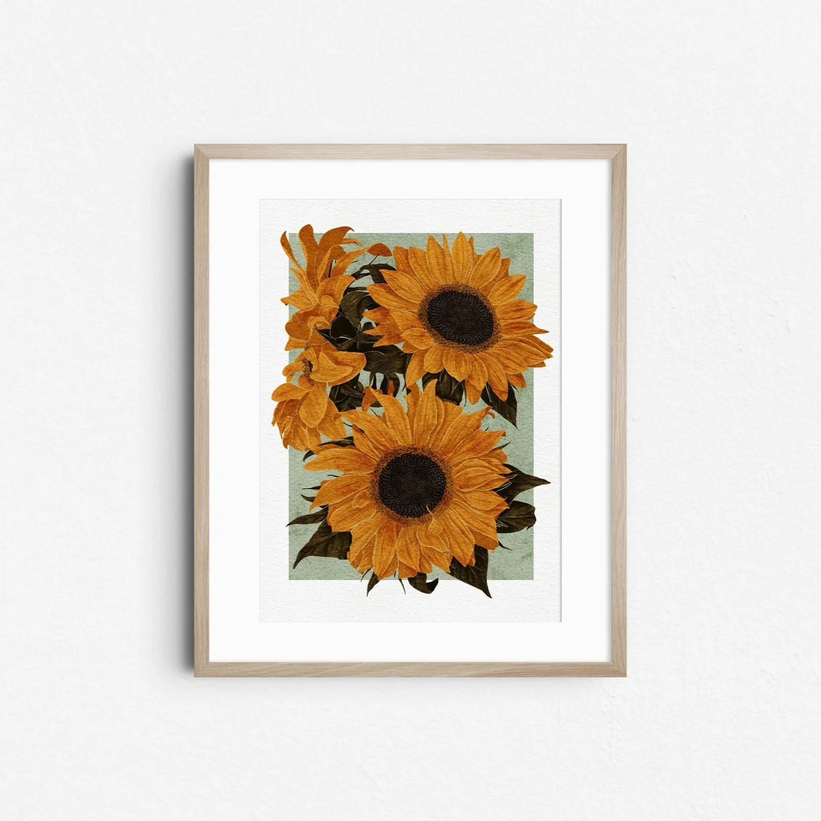 Sunflowers - Botanical Art Print
