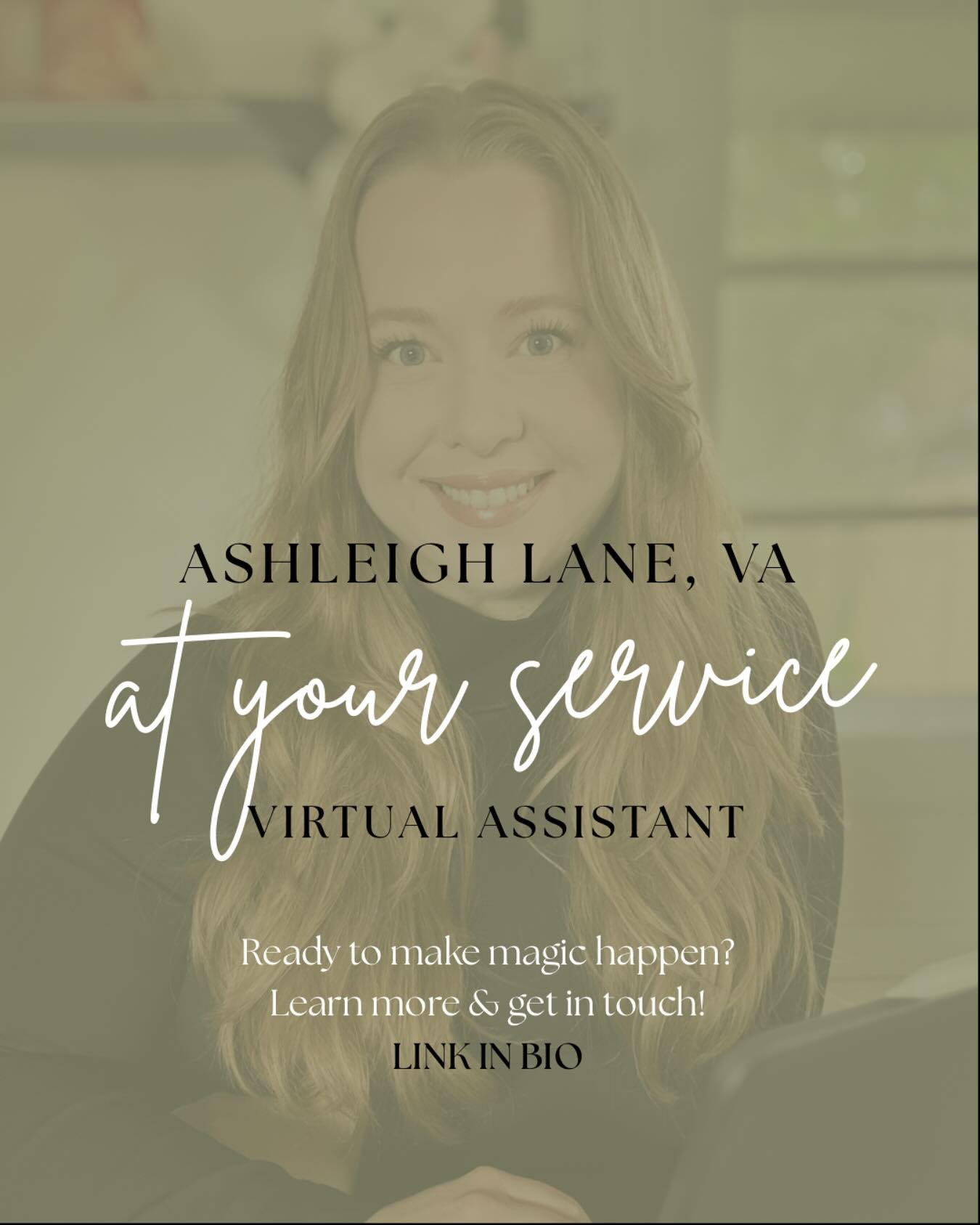 IT&rsquo;S OFFICIAL! Ashleigh Lane, VA - at your service 🧚🏻 

I&rsquo;m all about helping you stay in your CEO lane. My goal is to elevate your business operations and create precious white space on your calendar. 

Being a former educator, I know 