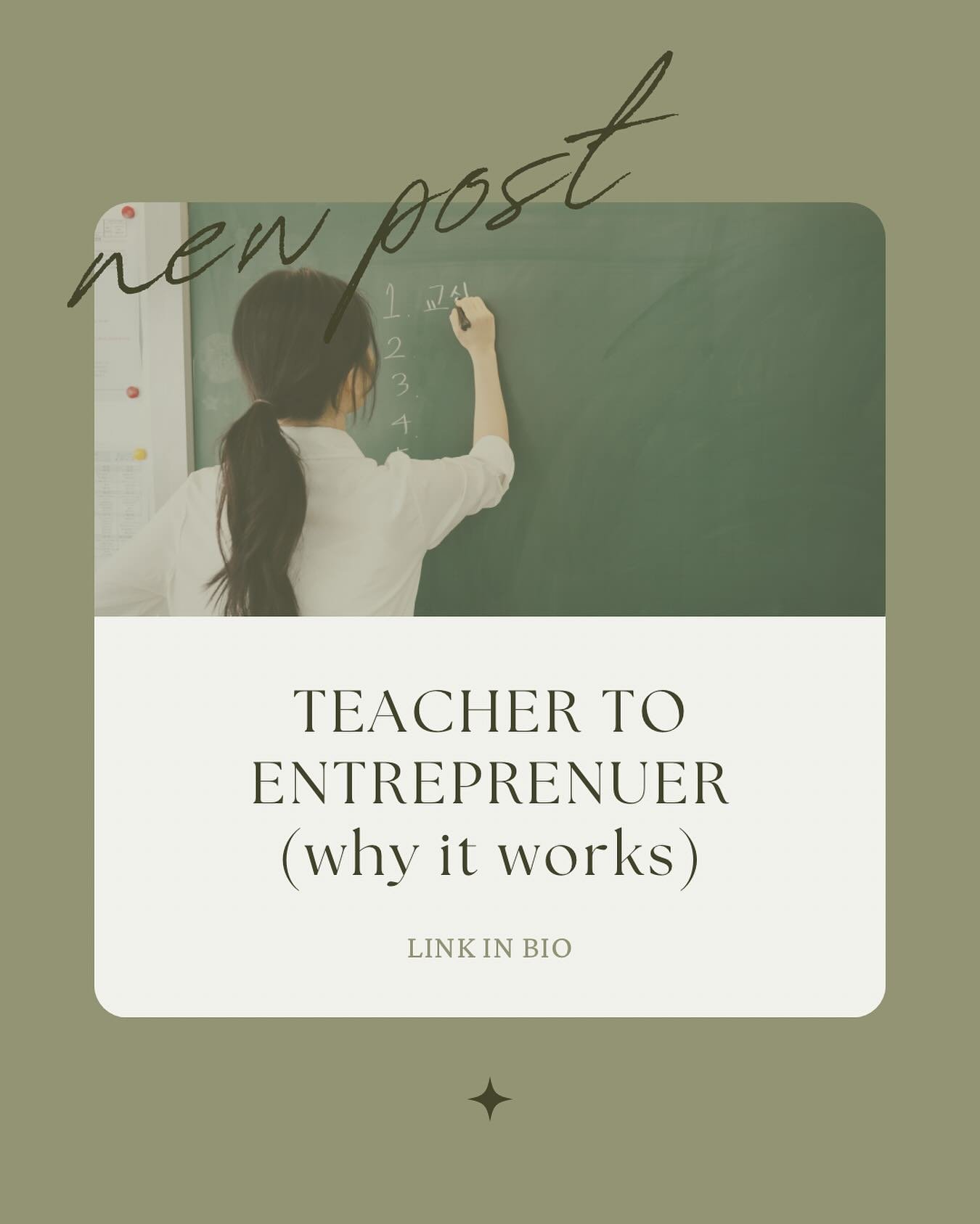Same, but different 🧐 Teachers &amp; Entrepreneurs

Running a classroom is like running a business. Solid systems, building relationships, and an unwavering belief in the best case scenario are just a few things that teachers and entrepreneurs have 