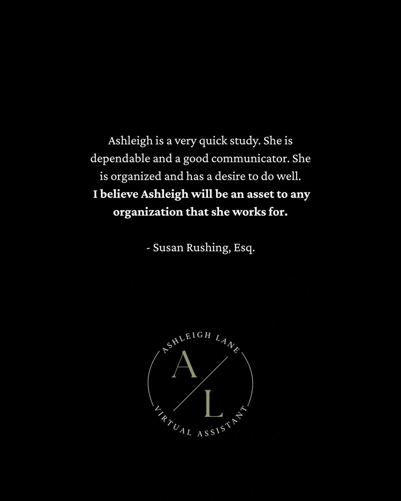 A few kind words, for your review 😌

Need an asset for your organization? Let&rsquo;s connect! 

LINK IN BIO

#virtualassistants #virtualassistantforhire #smallbusinessownerlife #virtualbusinesssupport #formerteacher #entrepreneurlifestyle #freelanc