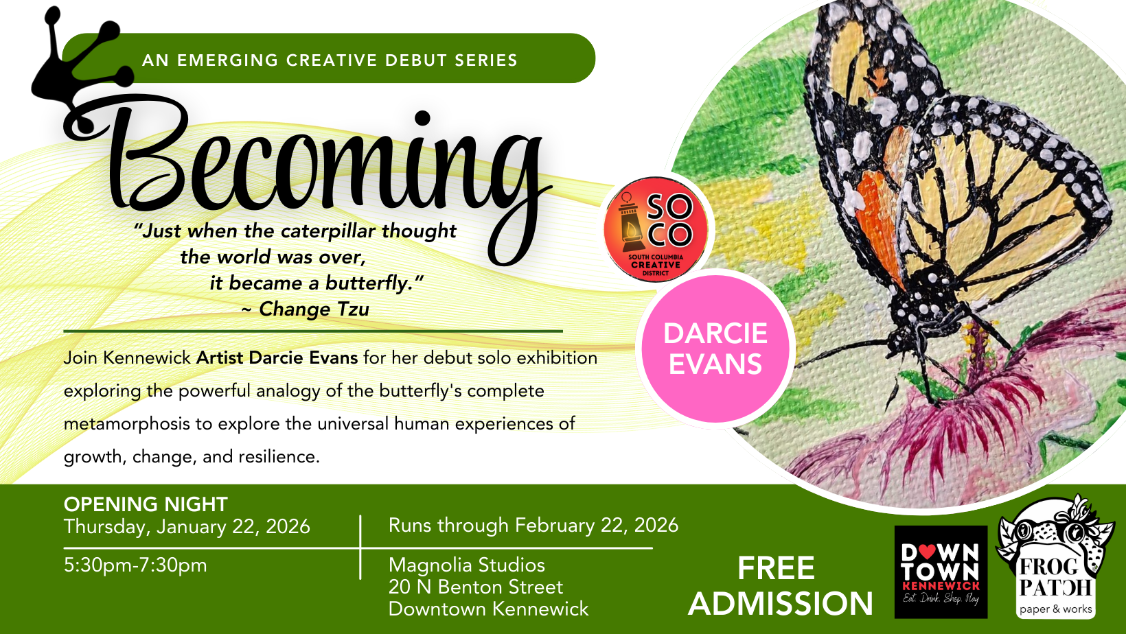 "Becoming": An Emerging Artist Solo Exhibition by Darcie Evans