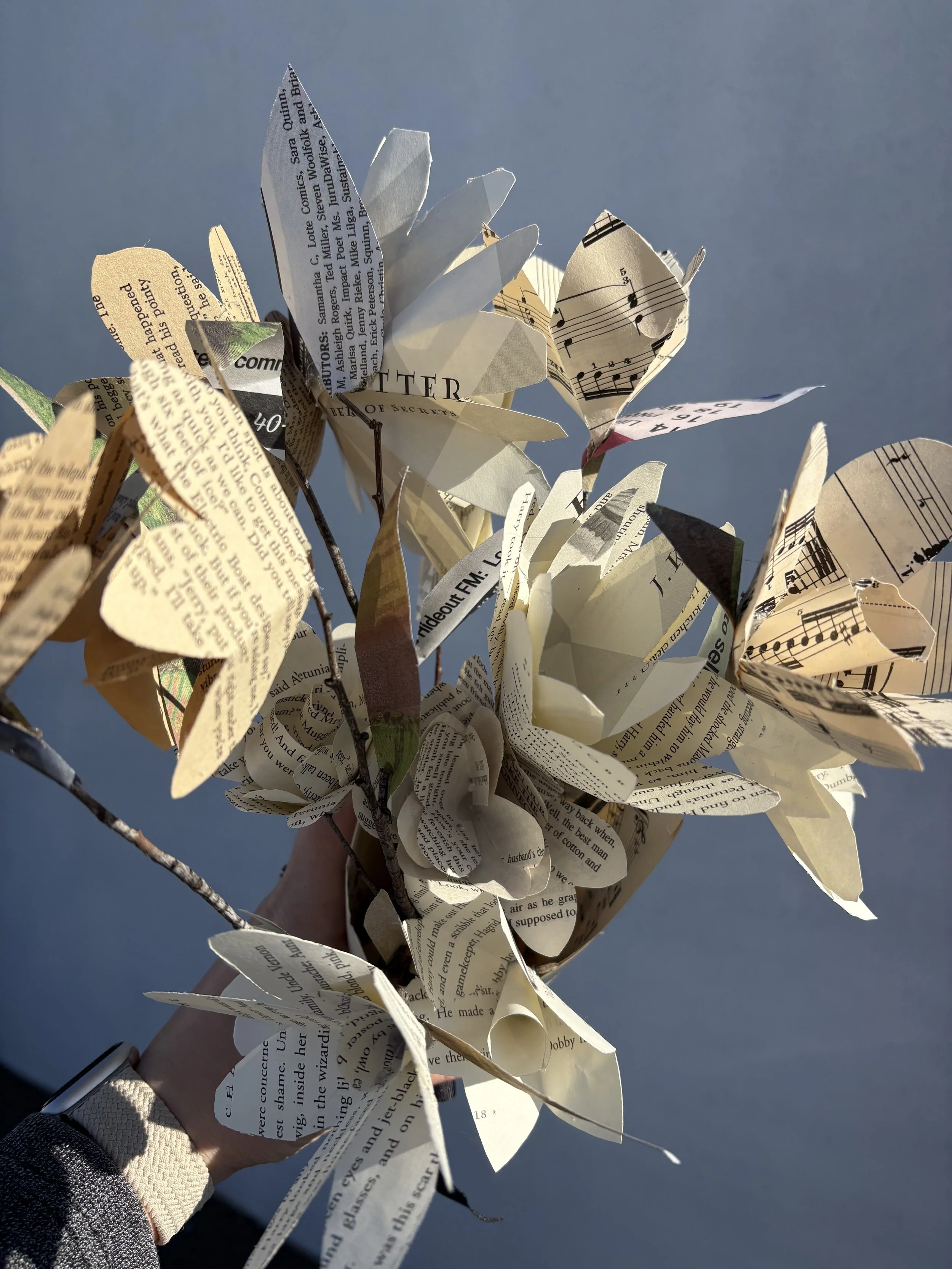 Book Page Bouquet Flash Sale