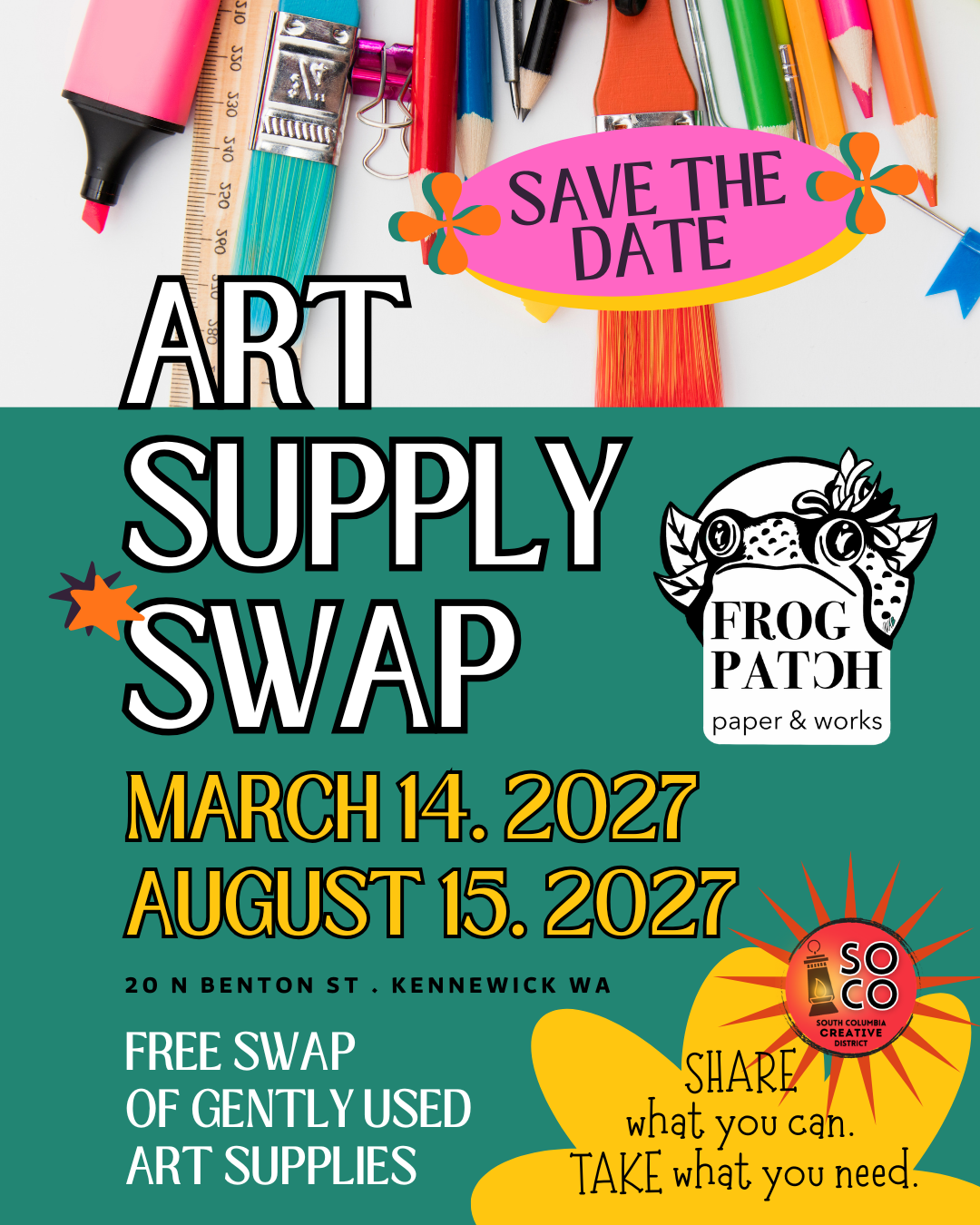 Spring Art Supply Swap
