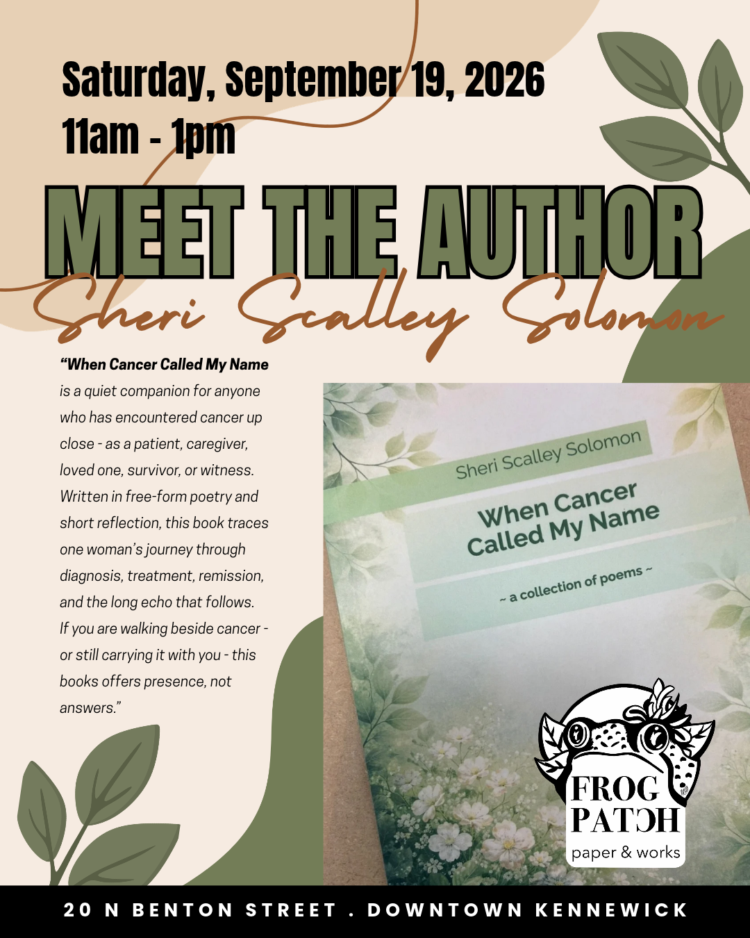 Meet the Author: "When Cancer Called My Name" by Sheri Scalley Solomon