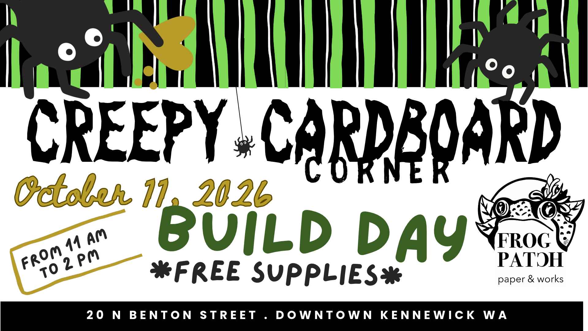 Creepy Cardboard Corner Build Day