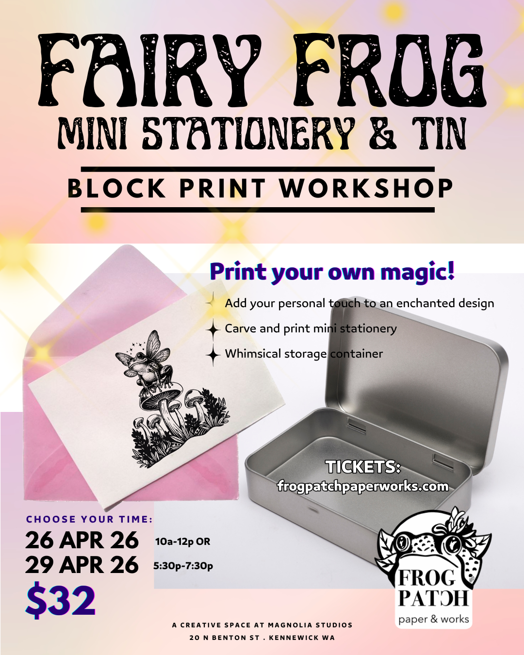 Fairy Frog Mini Stationery & Tin