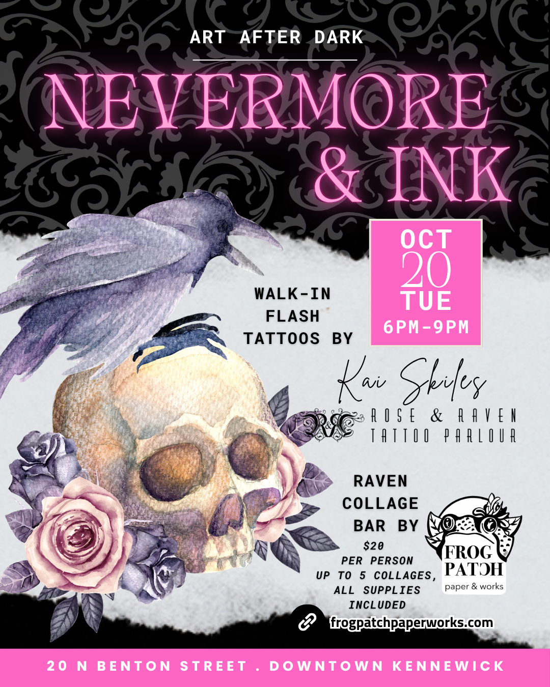 Art After Dark: Nevermore & Ink - Tue Oct 20 @ 6pm