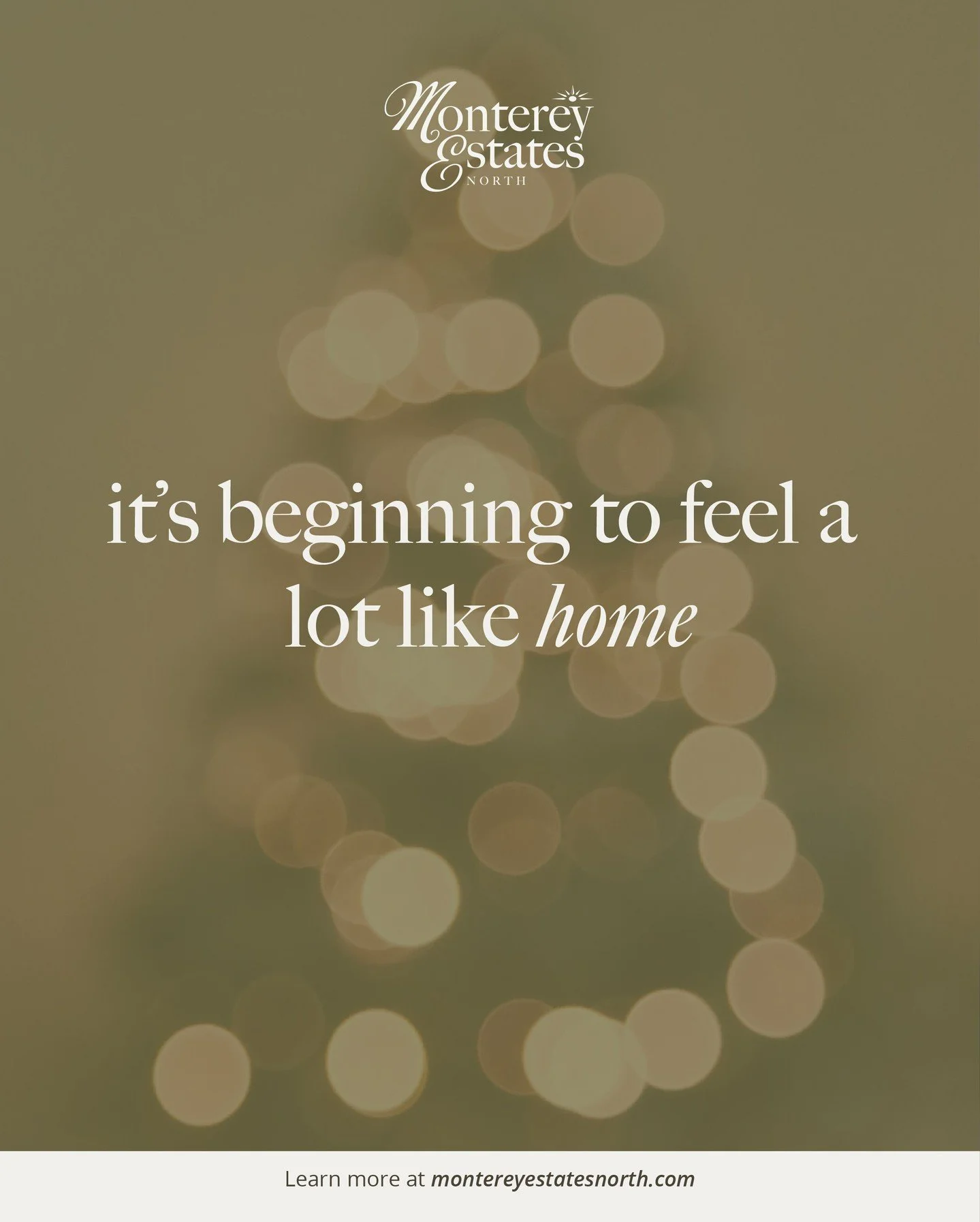 It&rsquo;s beginning to feel a lot like home 🎄✨⁠
⁠
The holidays may be just around the corner, but the spirit of connection is alive at Monterey Estates North all year long. Our Rec Center is the heart of the community, home to monthly potlucks, cof