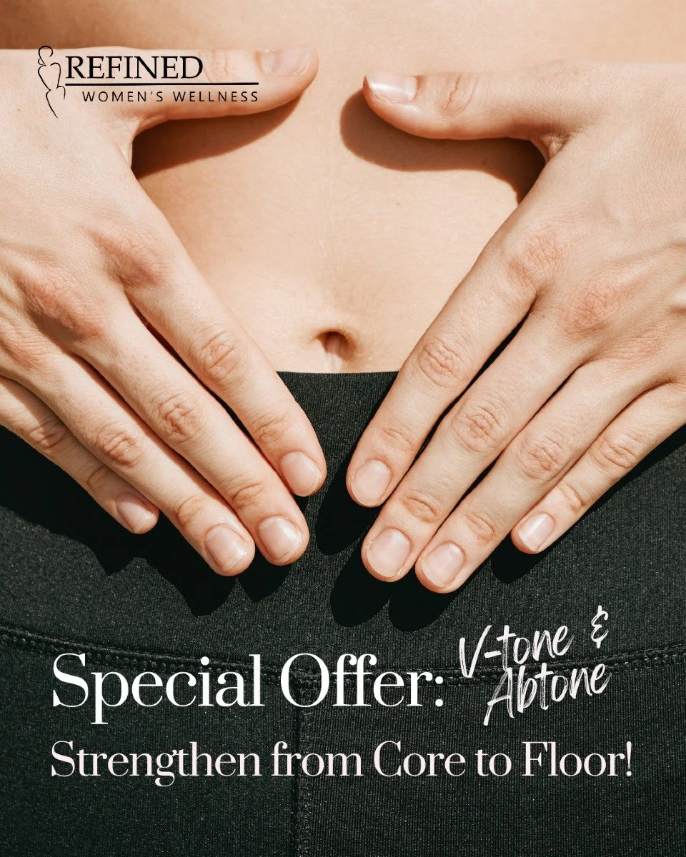Strengthen from Core to Floor &ndash; Limited time offer!✨ 

Ready to level up your core and pelvic health? Purchase a package of 6 VTone sessions and get 50% off a package of 6 AbTone sessions! Over $850 in savings!

VTone uses gentle electrical sti