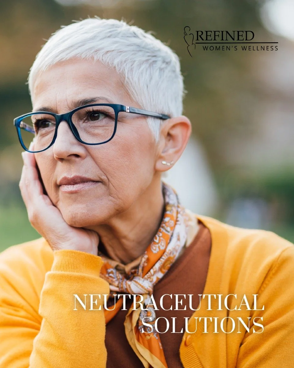 At Refined Women&rsquo;s Wellness, we believe true beauty starts with feeling your best inside and out. That&rsquo;s why we offer comprehensive services to support your health and vitality at every stage of life.

Nutraceutical Solutions: Support you