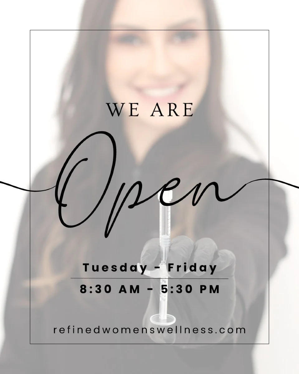 Whether you're beginning your wellness journey or continuing care with a familiar face, the doors at Refined Women&rsquo;s Wellness are open and our team is ready to welcome you. 

From personalized aesthetic treatments to advanced women&rsquo;s heal