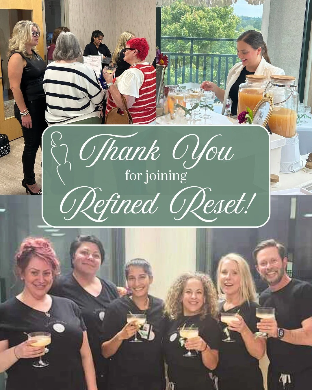 We’re still glowing from REFINED RESET — and it’s all because of YOU! ✨
Thank you to everyone who joined us for a night filled with laughter, learning, and connection. 💕
If you couldn’t make it, you missed an incredible even